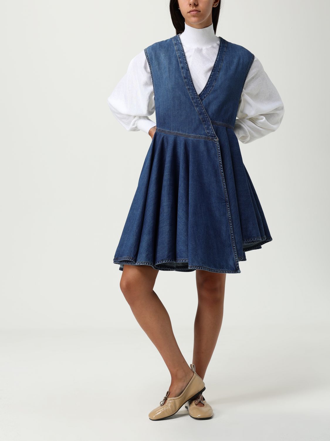 AlaiA Women Denim Dress By Alaia ALAIA