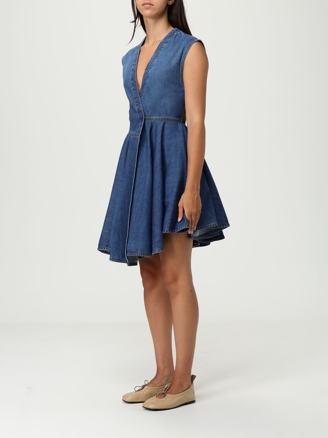 AlaiA Women Denim Dress By Alaia ALAIA