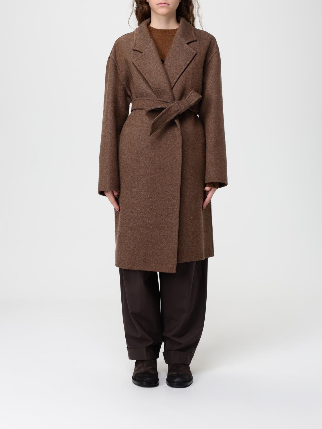 Max Mara Coat Woman Tobacco MAX MARA