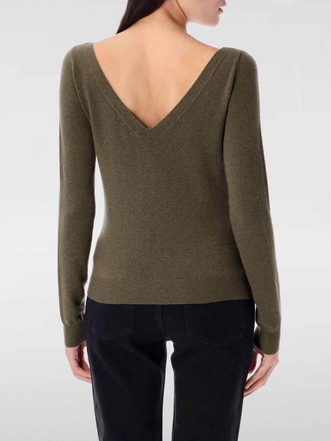 Saint Laurent Sweater Woman Kaki SAINT LAURENT
