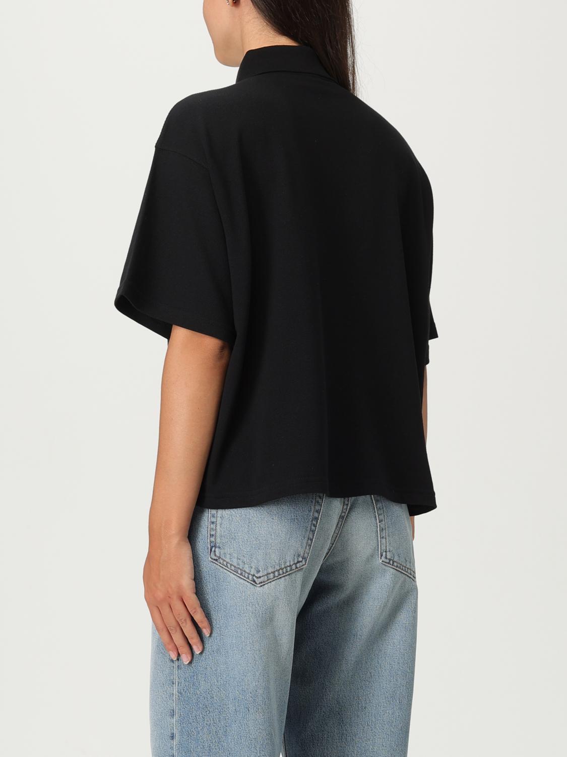 Saint Laurent Polo Shirt Woman Black SAINT LAURENT