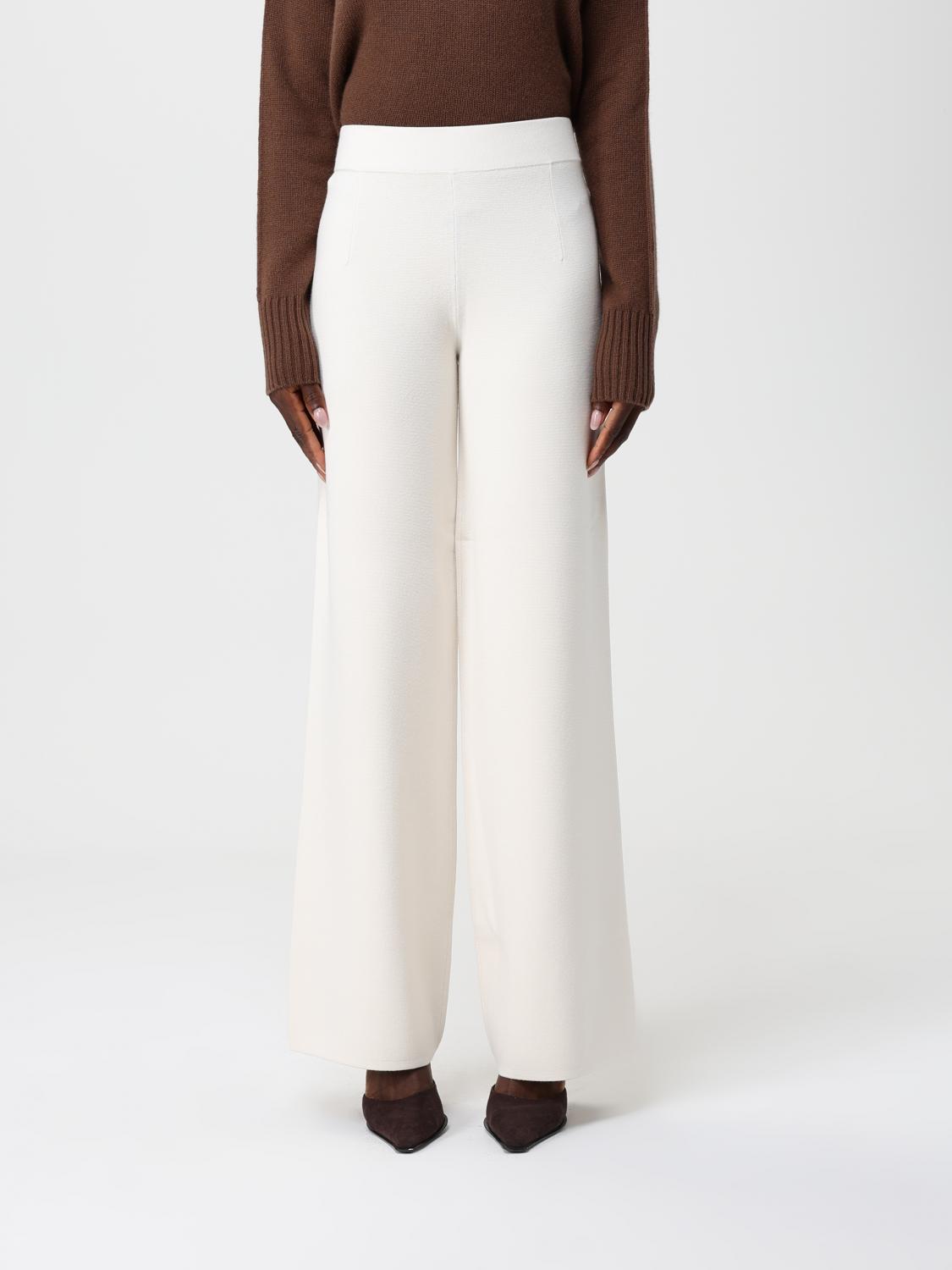 Max Mara Studio Pants Woman White MAX MARA STUDIO