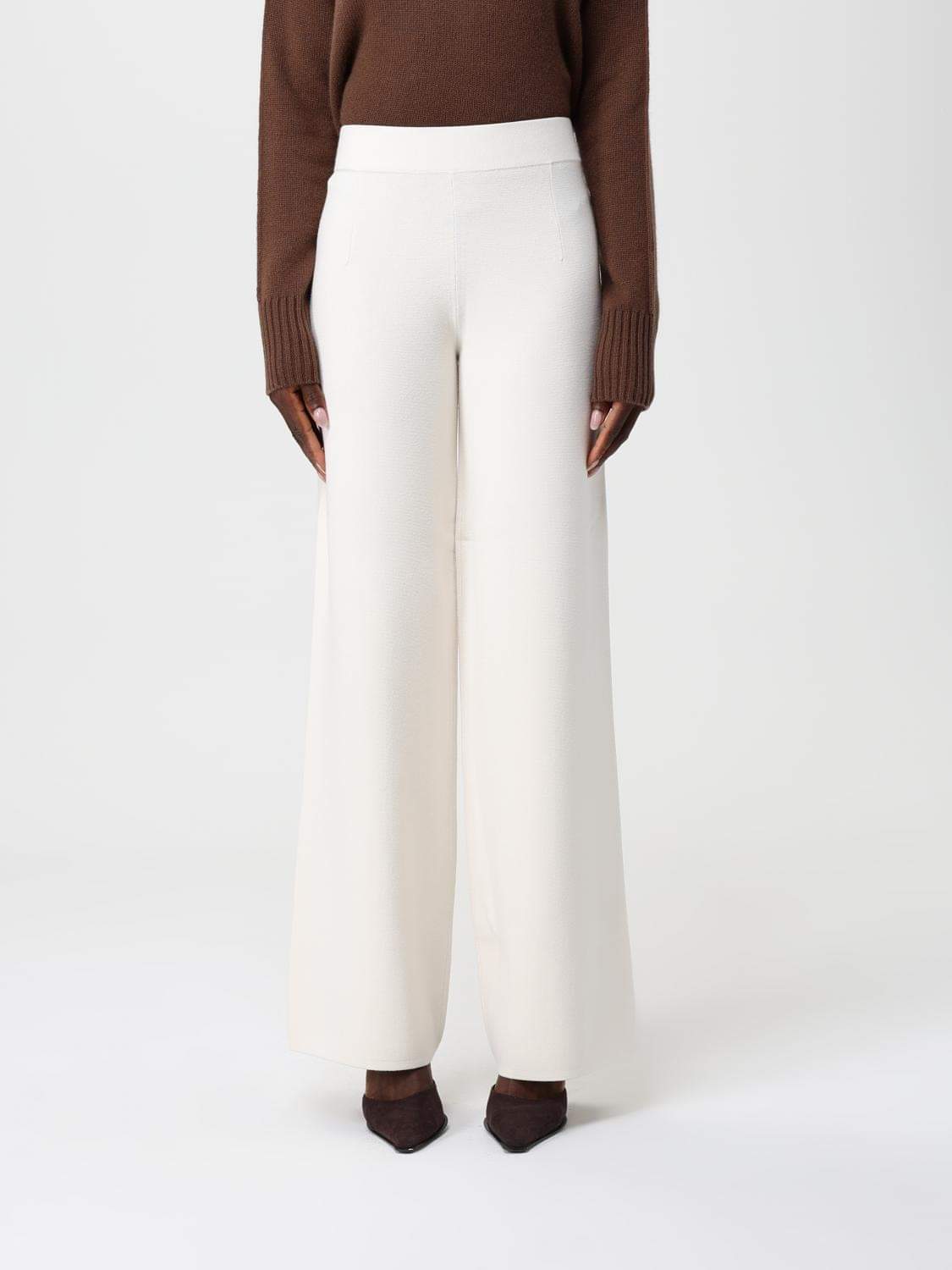 Max Mara Studio Pants Woman White MAX MARA STUDIO
