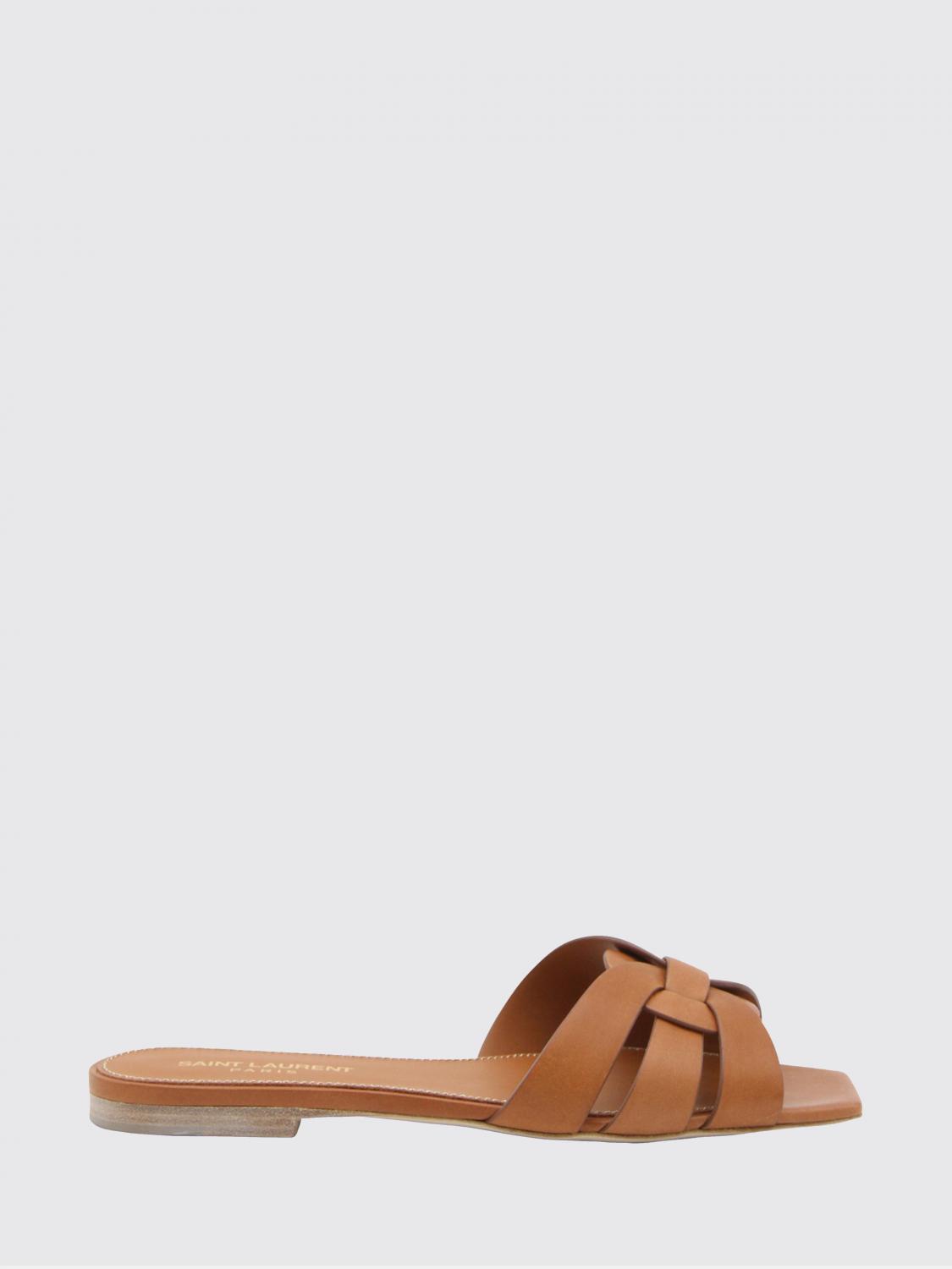 Saint Laurent Heeled Sandal Woman Red