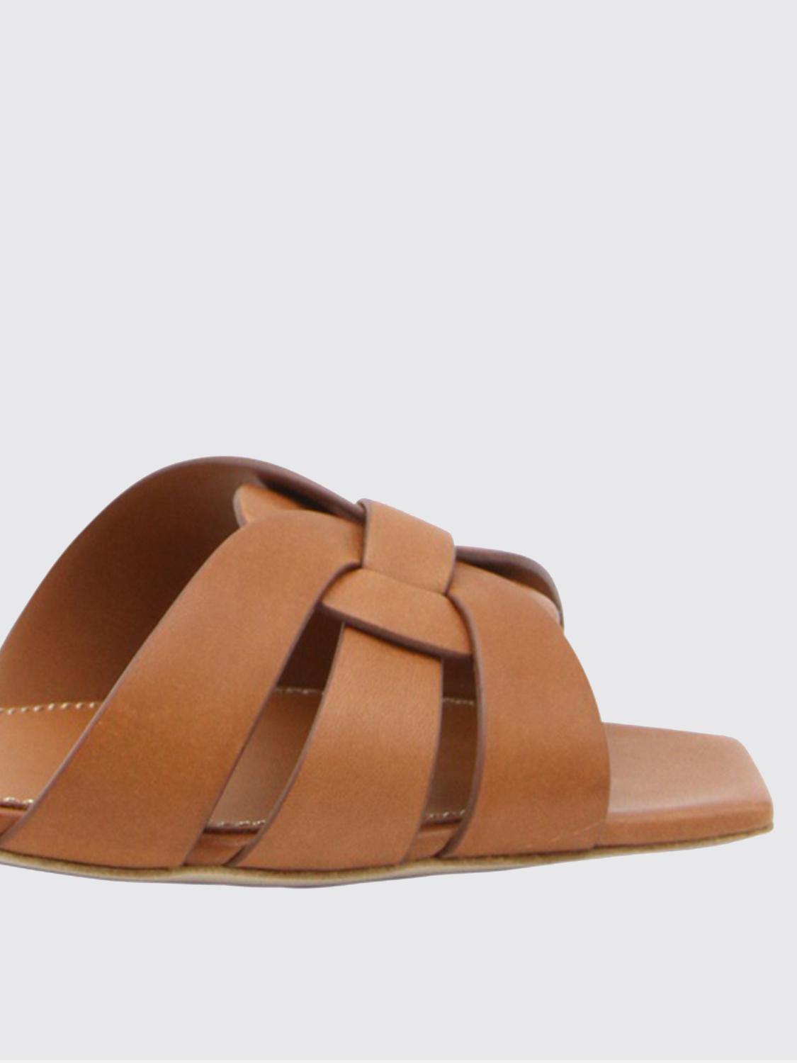 Saint Laurent Heeled Sandal Woman Red