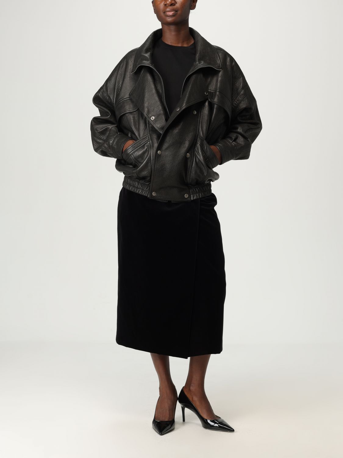 Saint Laurent Skirt Woman Black SAINT LAURENT