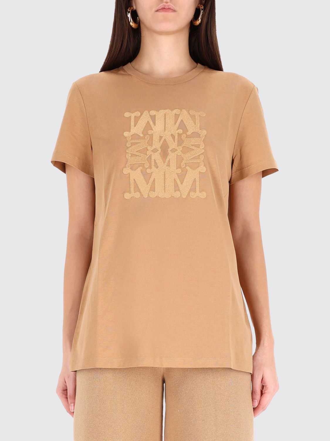Max Mara T-Shirt Woman Beige MAX MARA