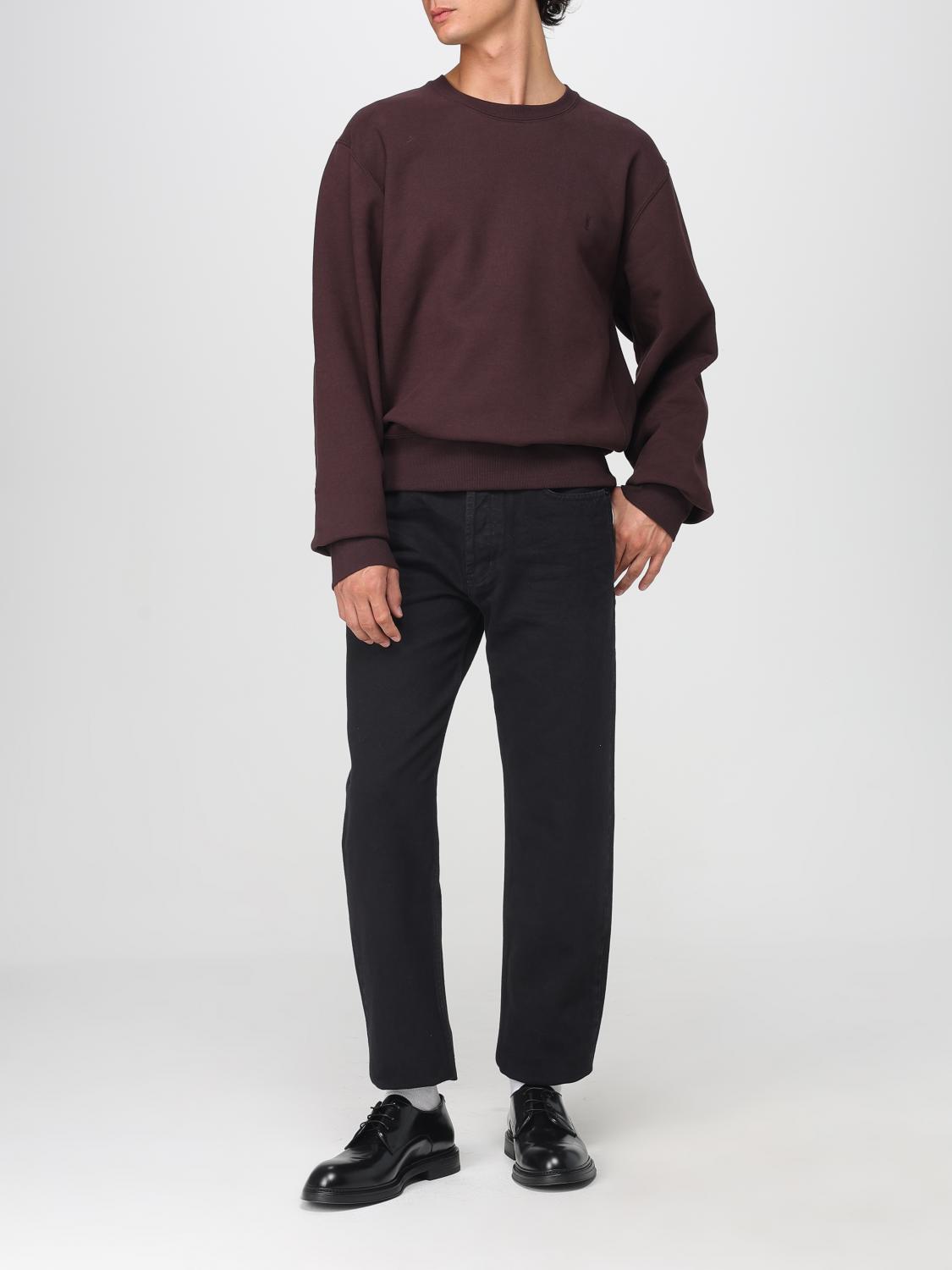 Saint Laurent Sweatshirt Men Plum SAINT LAURENT