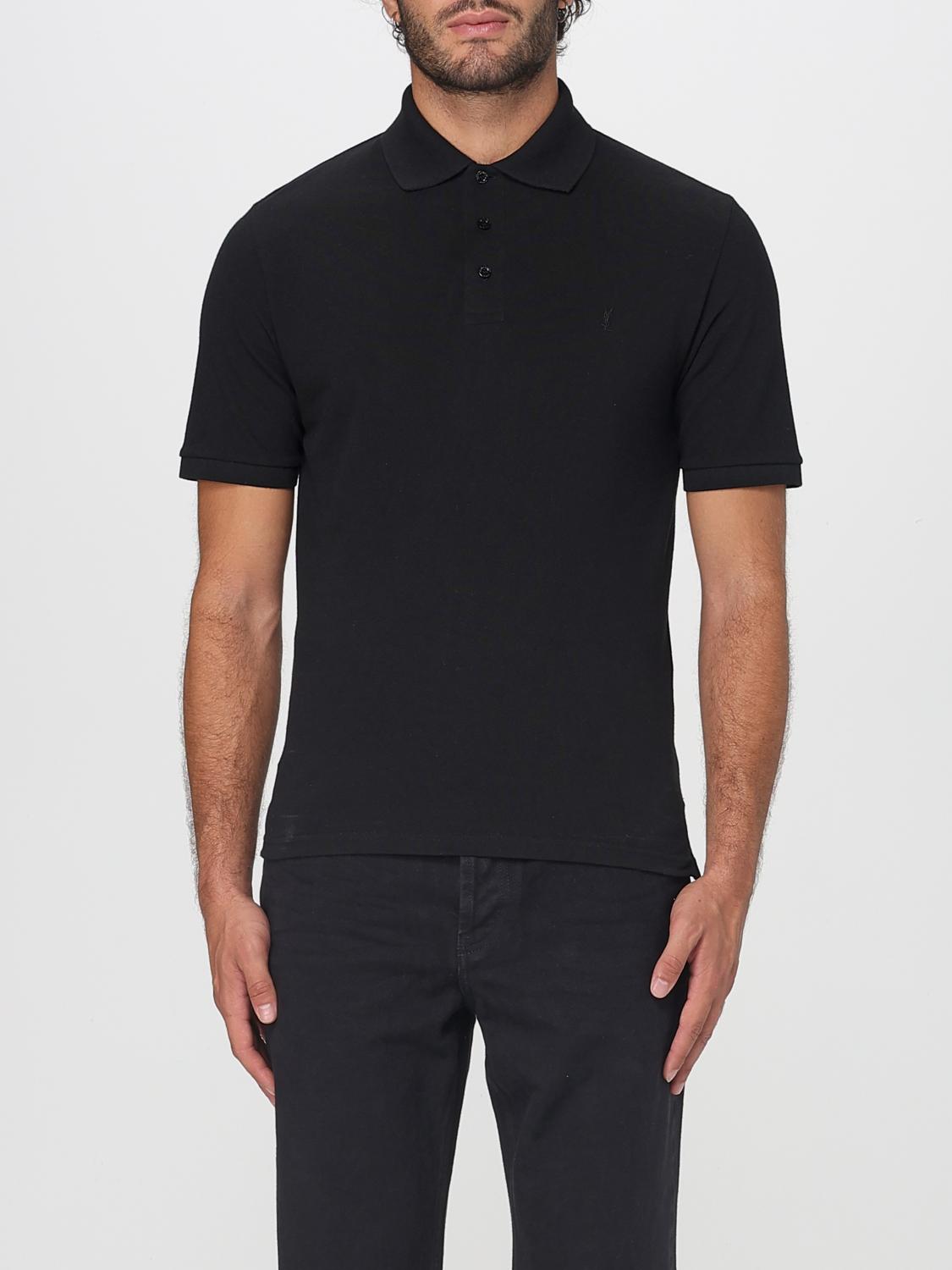 Saint Laurent Polo Shirt Men Black SAINT LAURENT