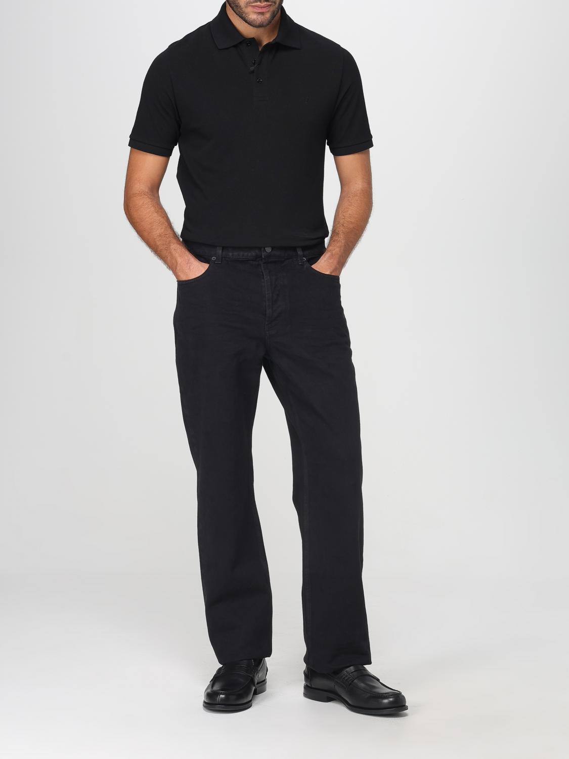 Saint Laurent Polo Shirt Men Black SAINT LAURENT