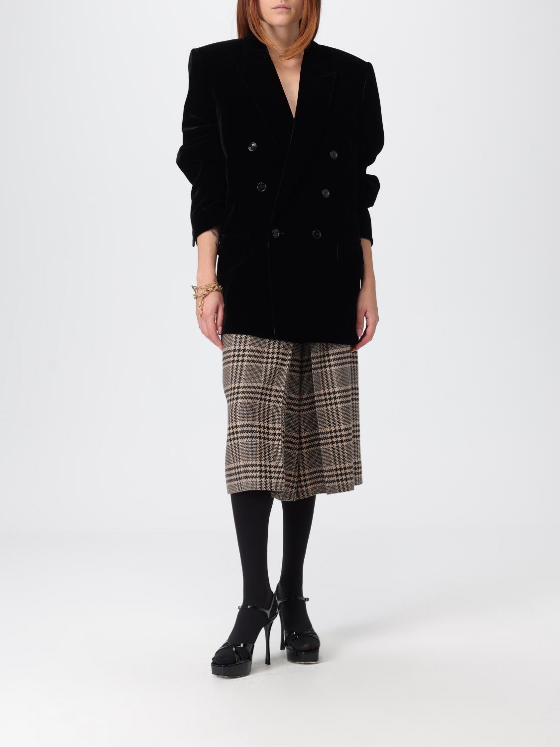 Saint Laurent Jacket Woman Black SAINT LAURENT