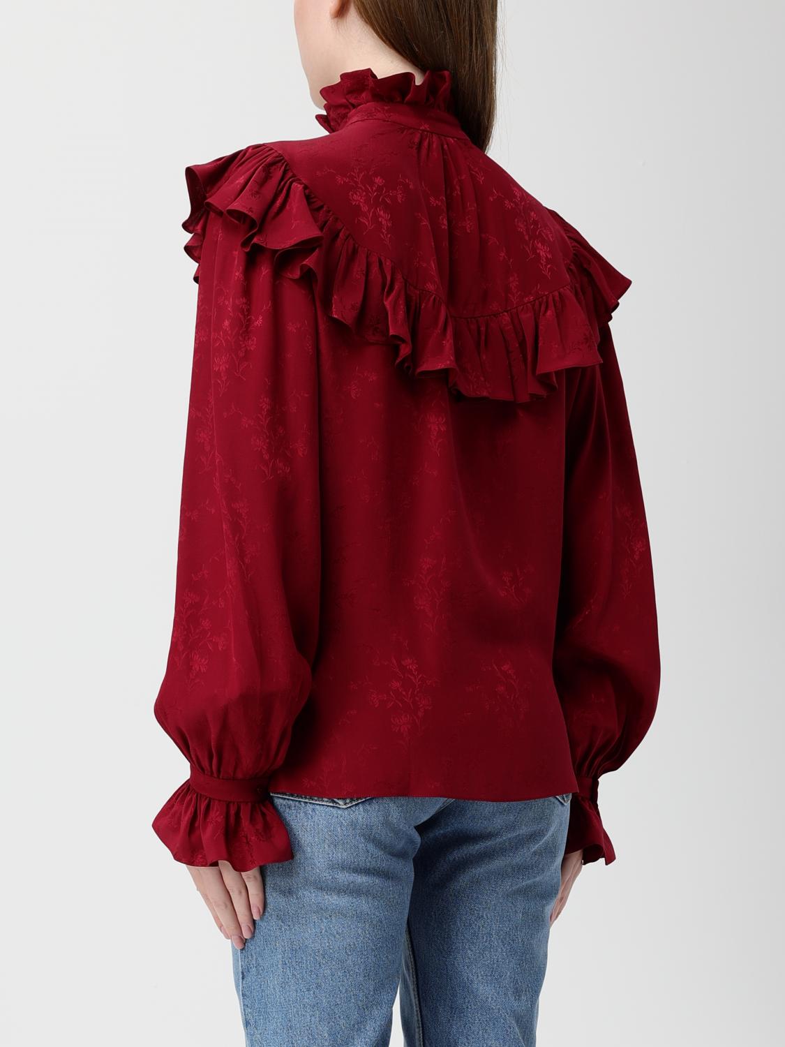 Saint Laurent Shirt Woman Amaranth SAINT LAURENT