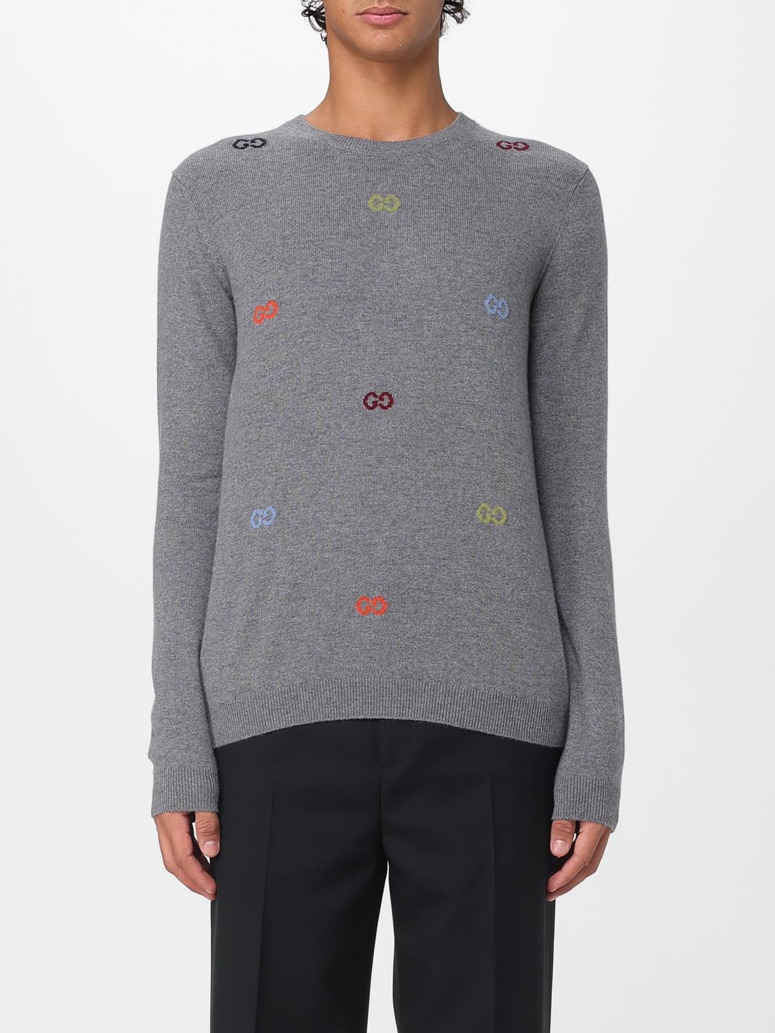 Gucci Sweater Men Grey GUCCI