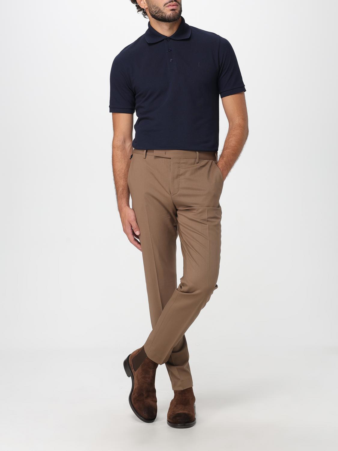 Saint Laurent Polo Shirt Men Marine SAINT LAURENT