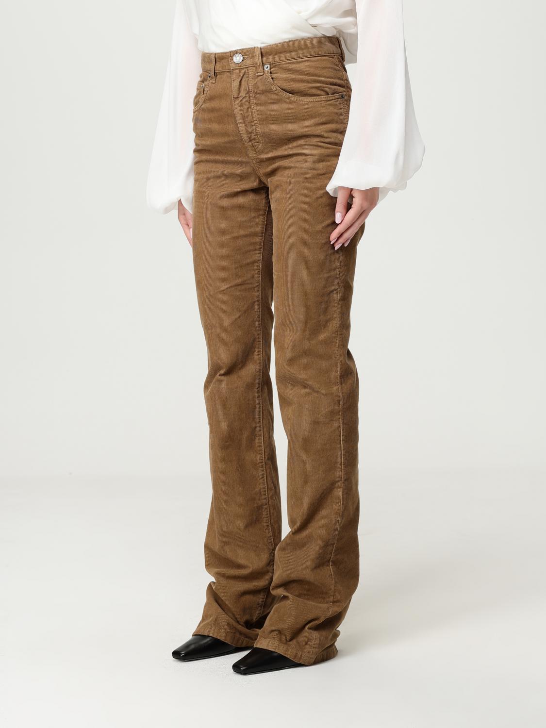 Saint Laurent Pants Woman Brown SAINT LAURENT