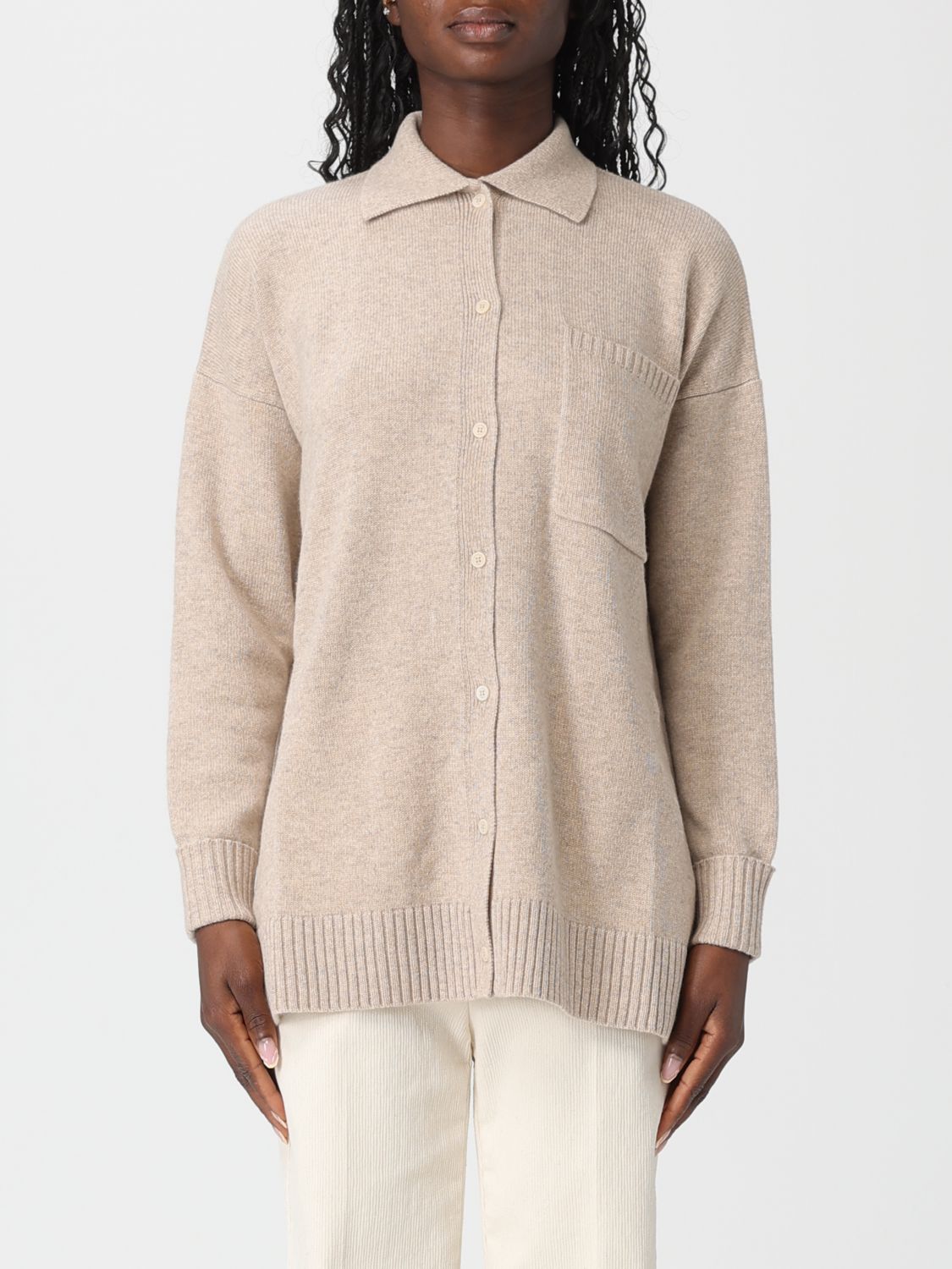 Max Mara Polo Shirt Woman Beige MAX MARA