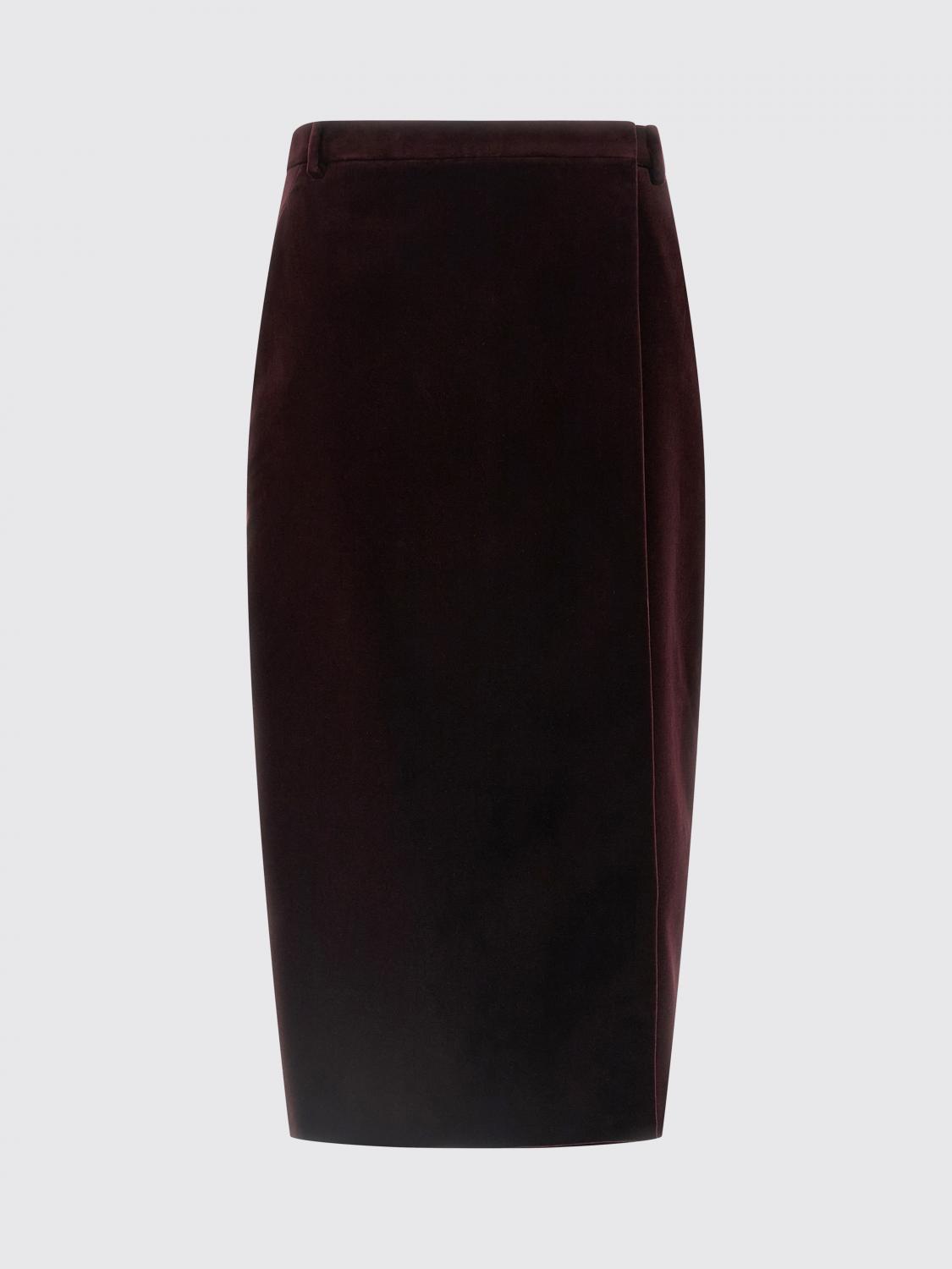 Saint Laurent Skirt Woman Burgundy SAINT LAURENT