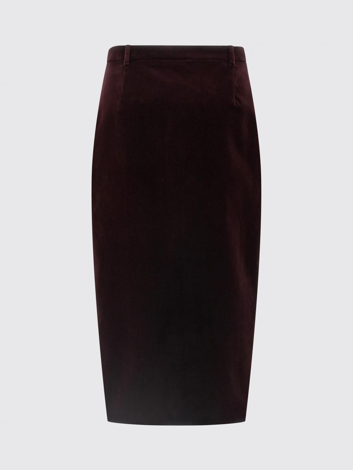 Saint Laurent Skirt Woman Burgundy SAINT LAURENT
