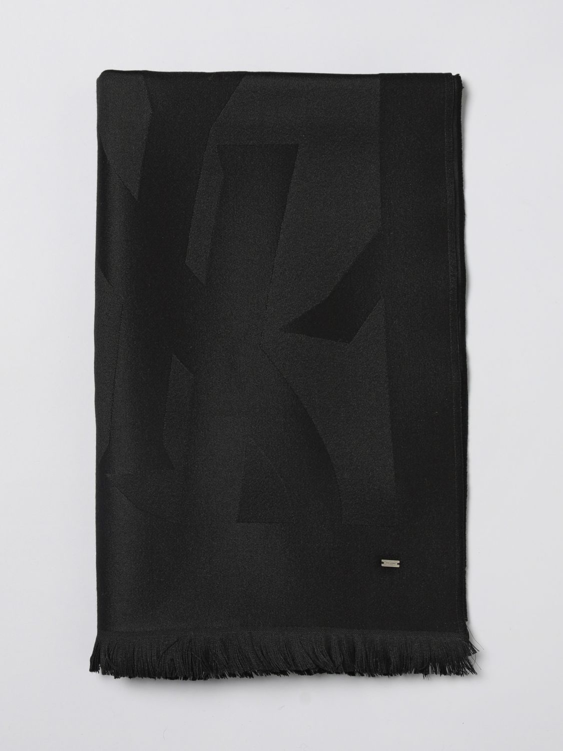 Saint Laurent Scarf Woman Black SAINT LAURENT