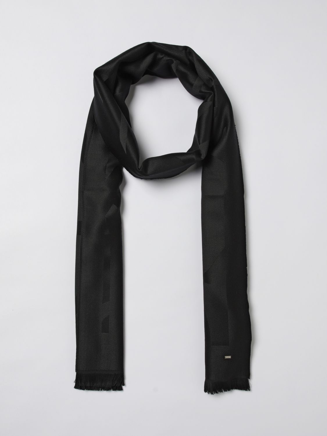 Saint Laurent Scarf Woman Black SAINT LAURENT