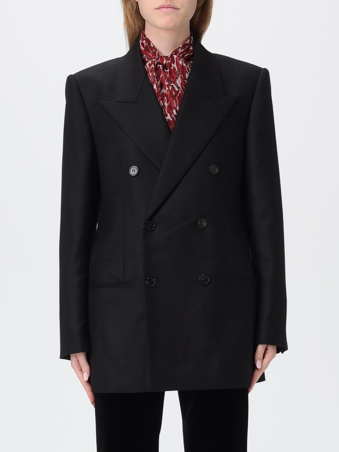 Saint Laurent Jacket Woman Black SAINT LAURENT
