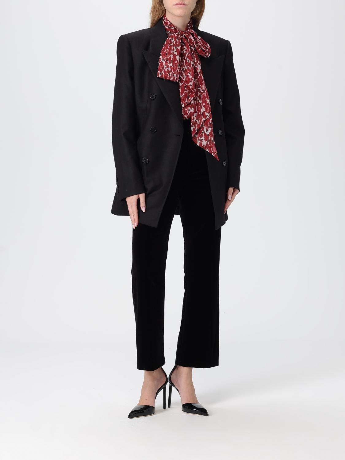 Saint Laurent Jacket Woman Black SAINT LAURENT