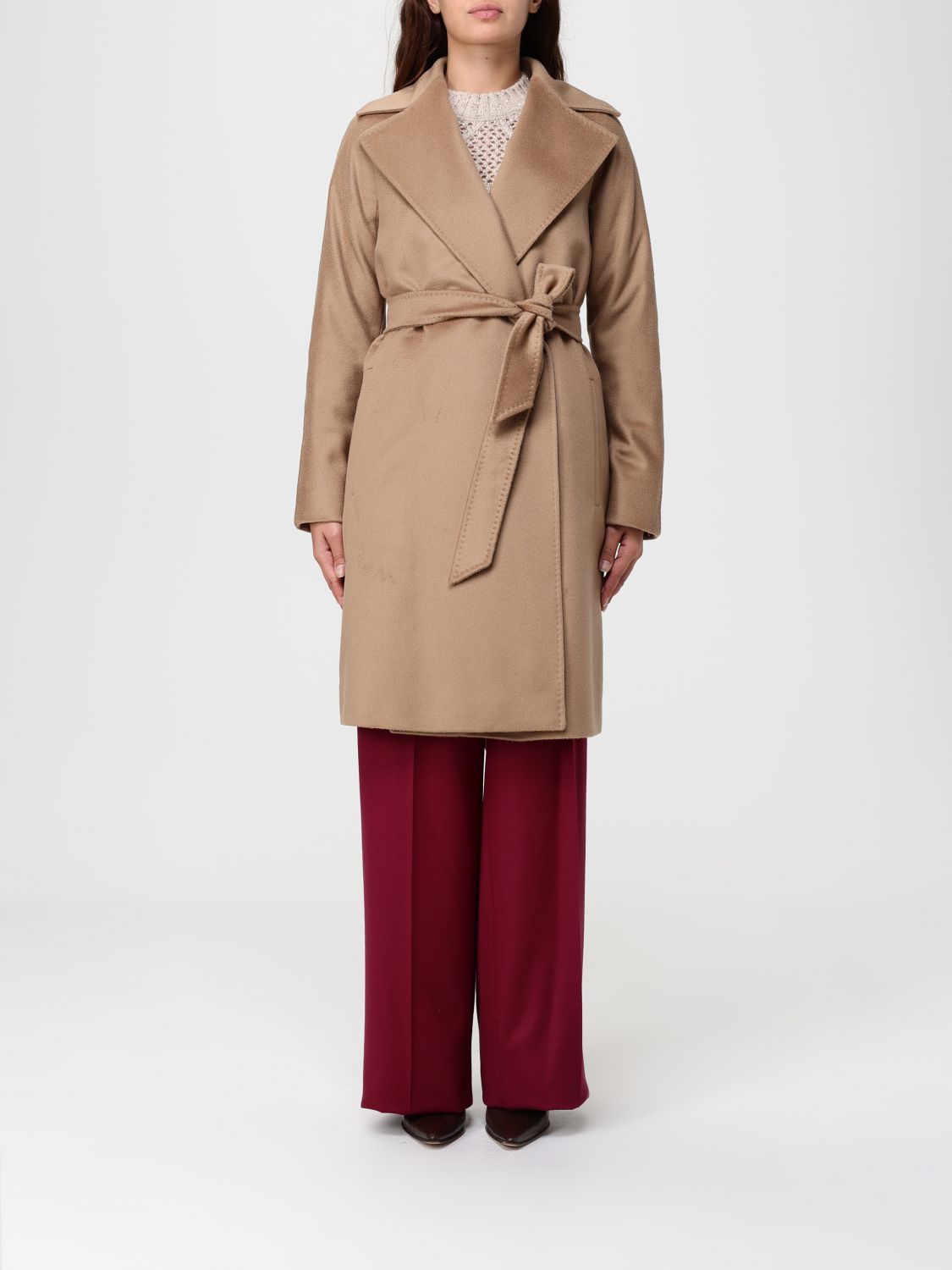 Max Mara Studio Coat Woman Black MAX MARA STUDIO