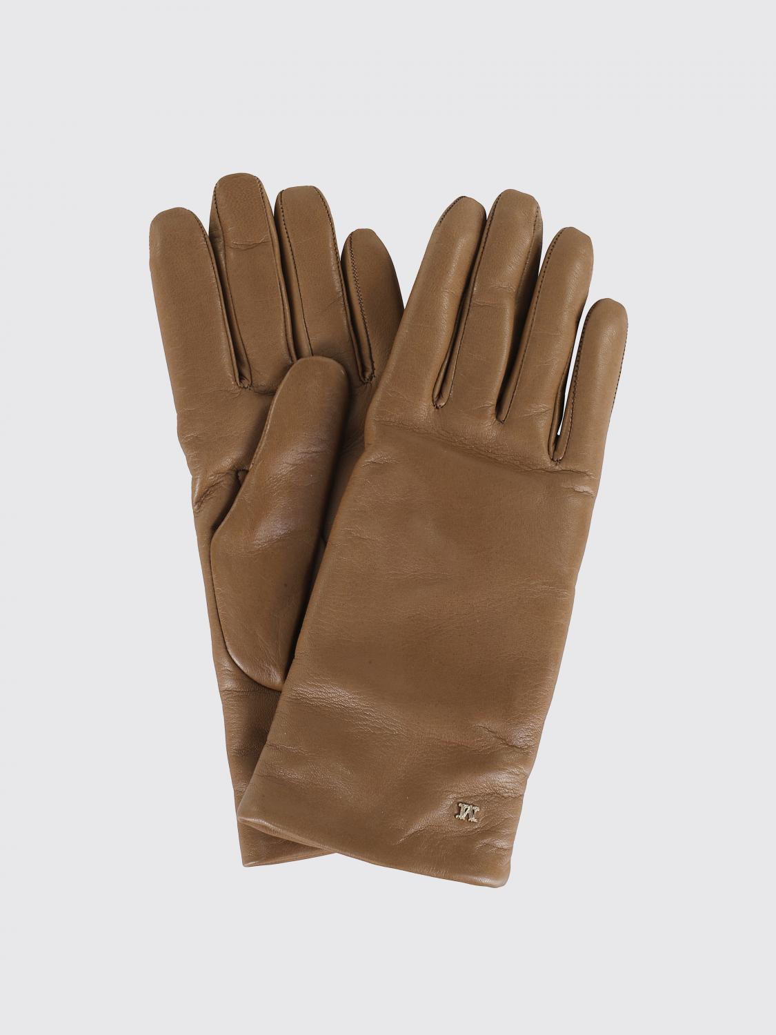 Max Mara Gloves Woman Grey MAX MARA