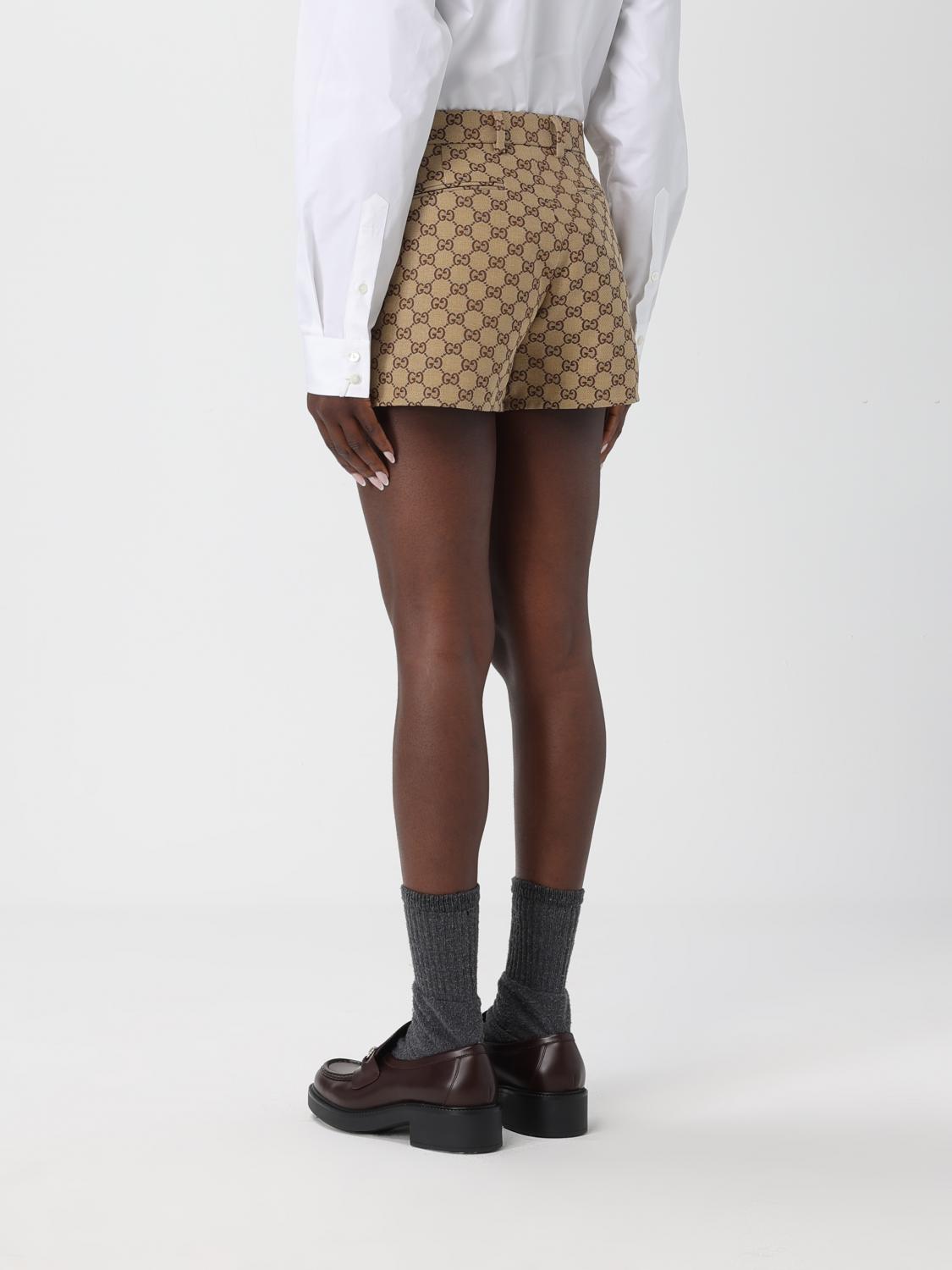 Gucci Shorts Woman Beige GUCCI