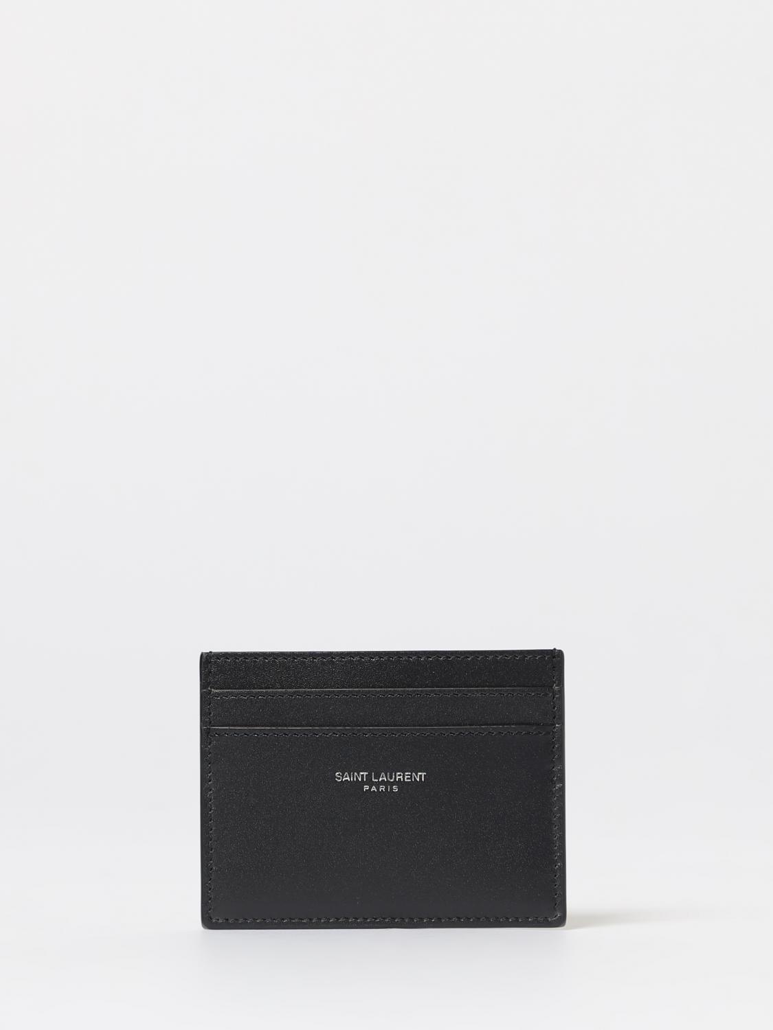 Saint Laurent Wallet Men Black SAINT LAURENT