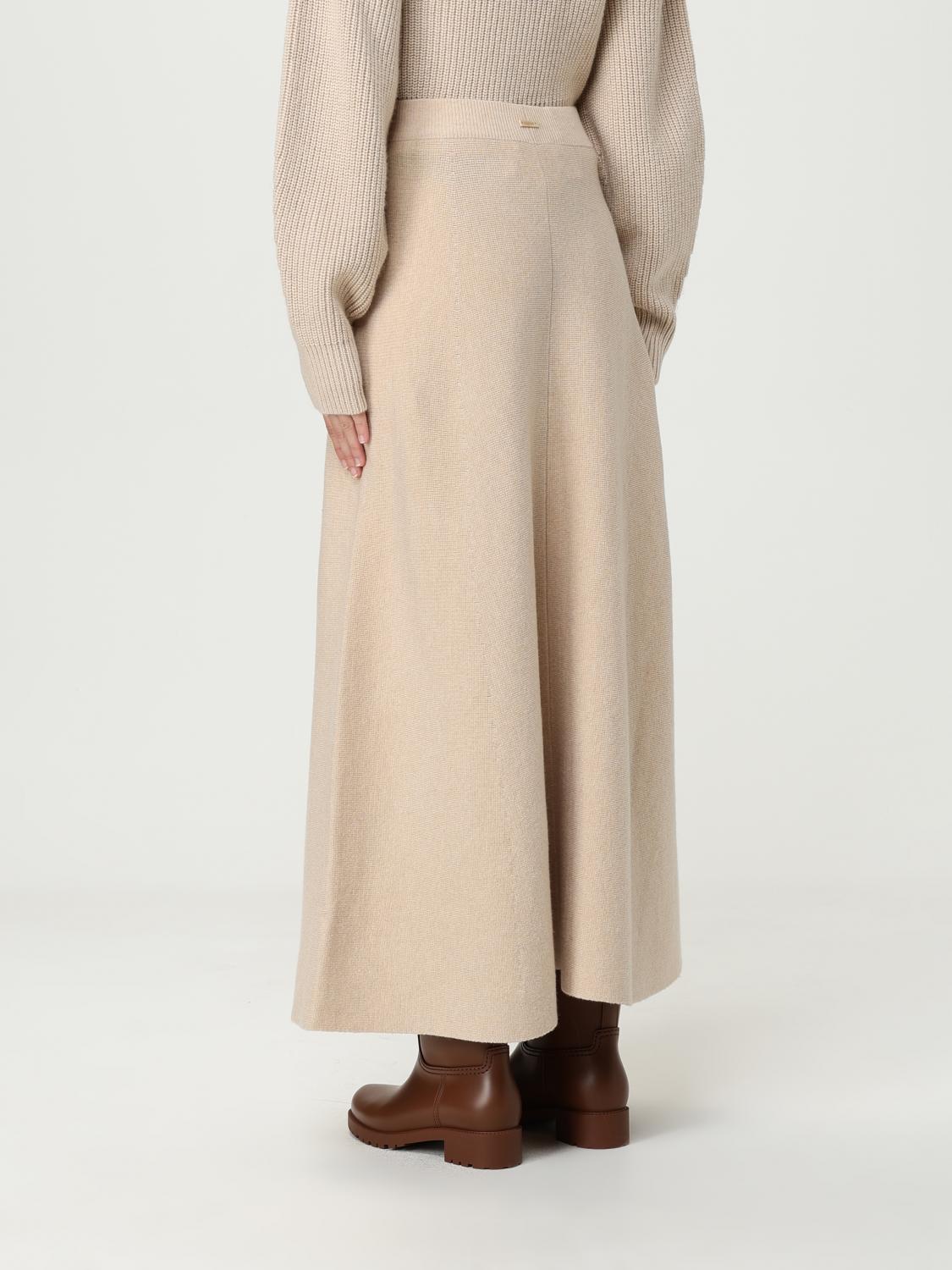 Max Mara Skirt Woman Beige MAX MARA