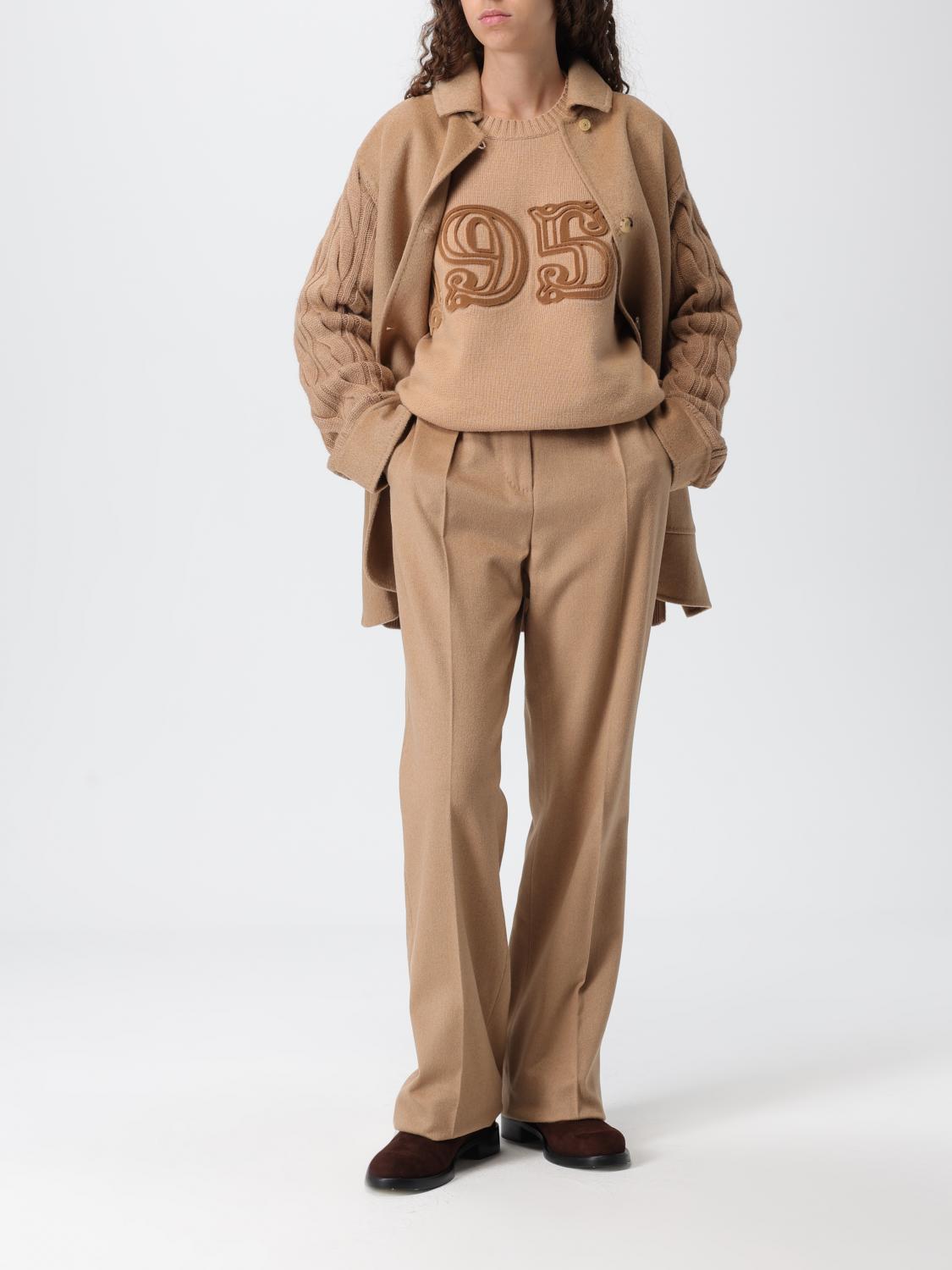 Max Mara Pants Woman Camel MAX MARA