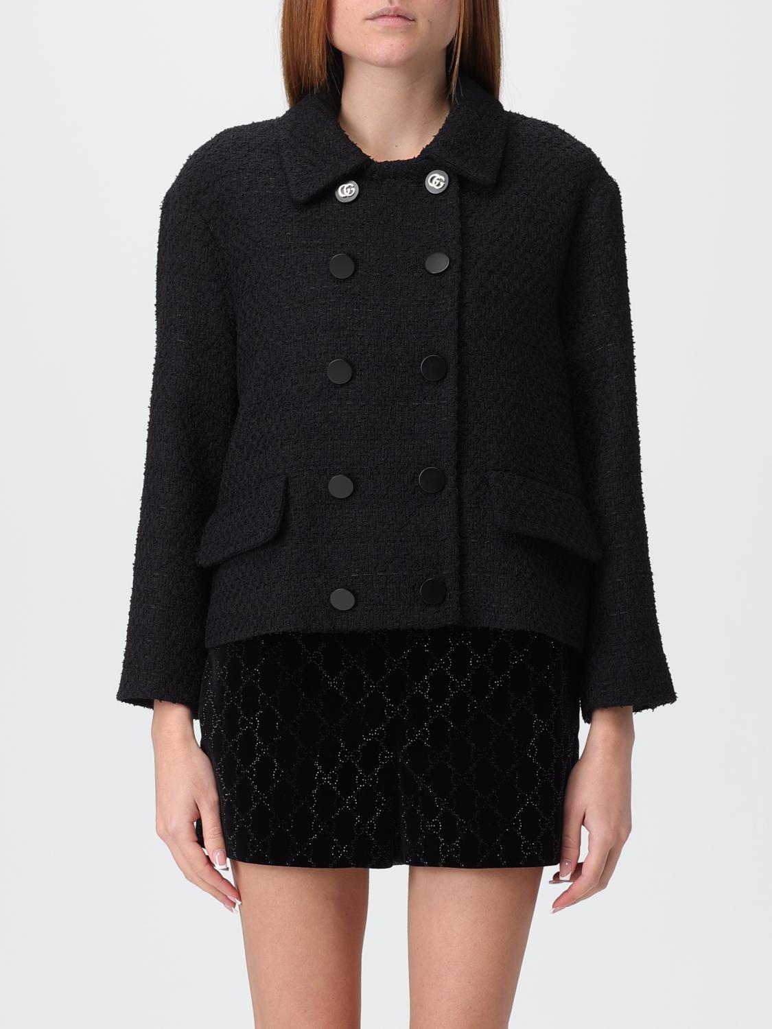 Gucci Coat Woman Black GUCCI