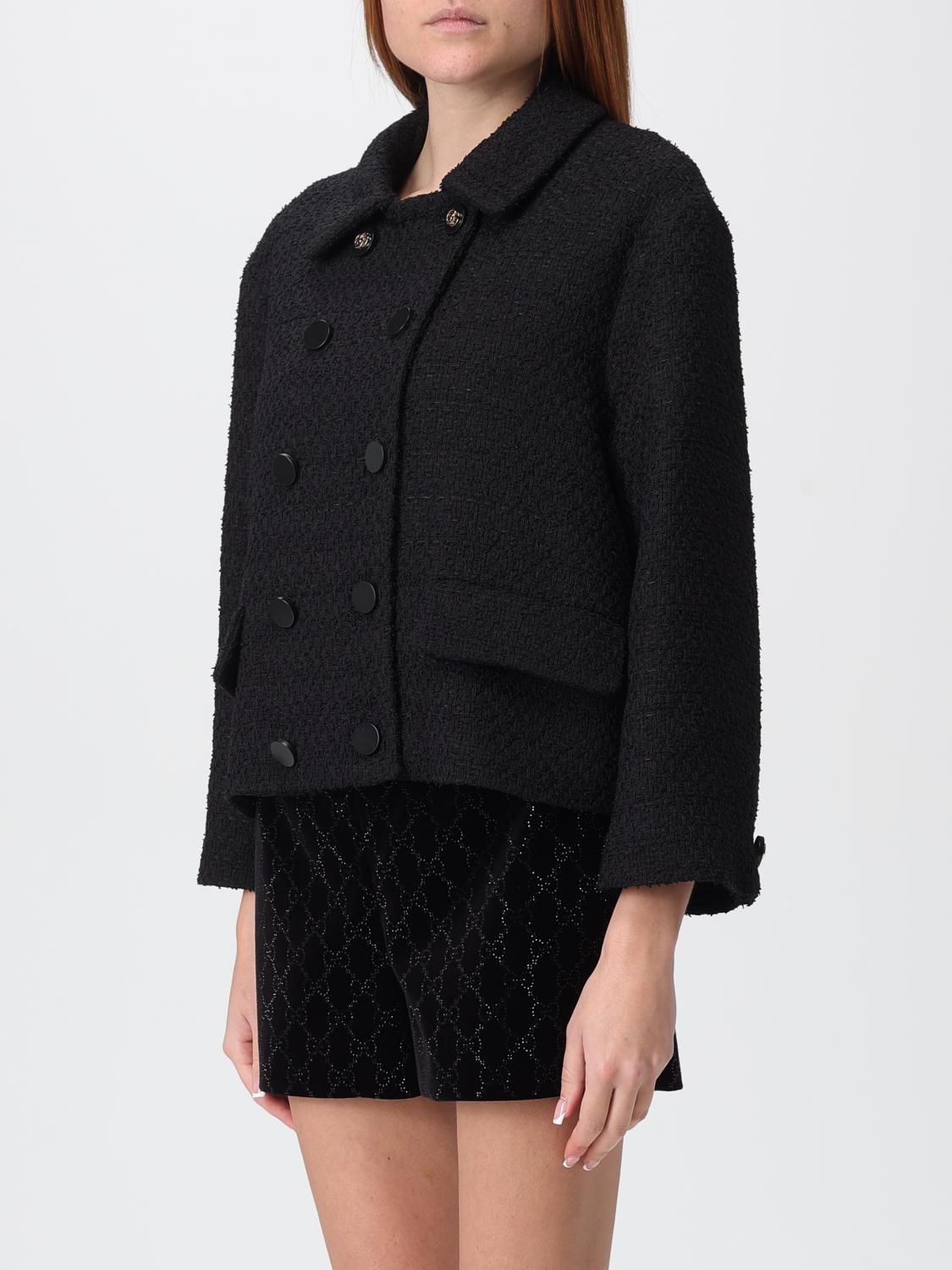Gucci Coat Woman Black GUCCI