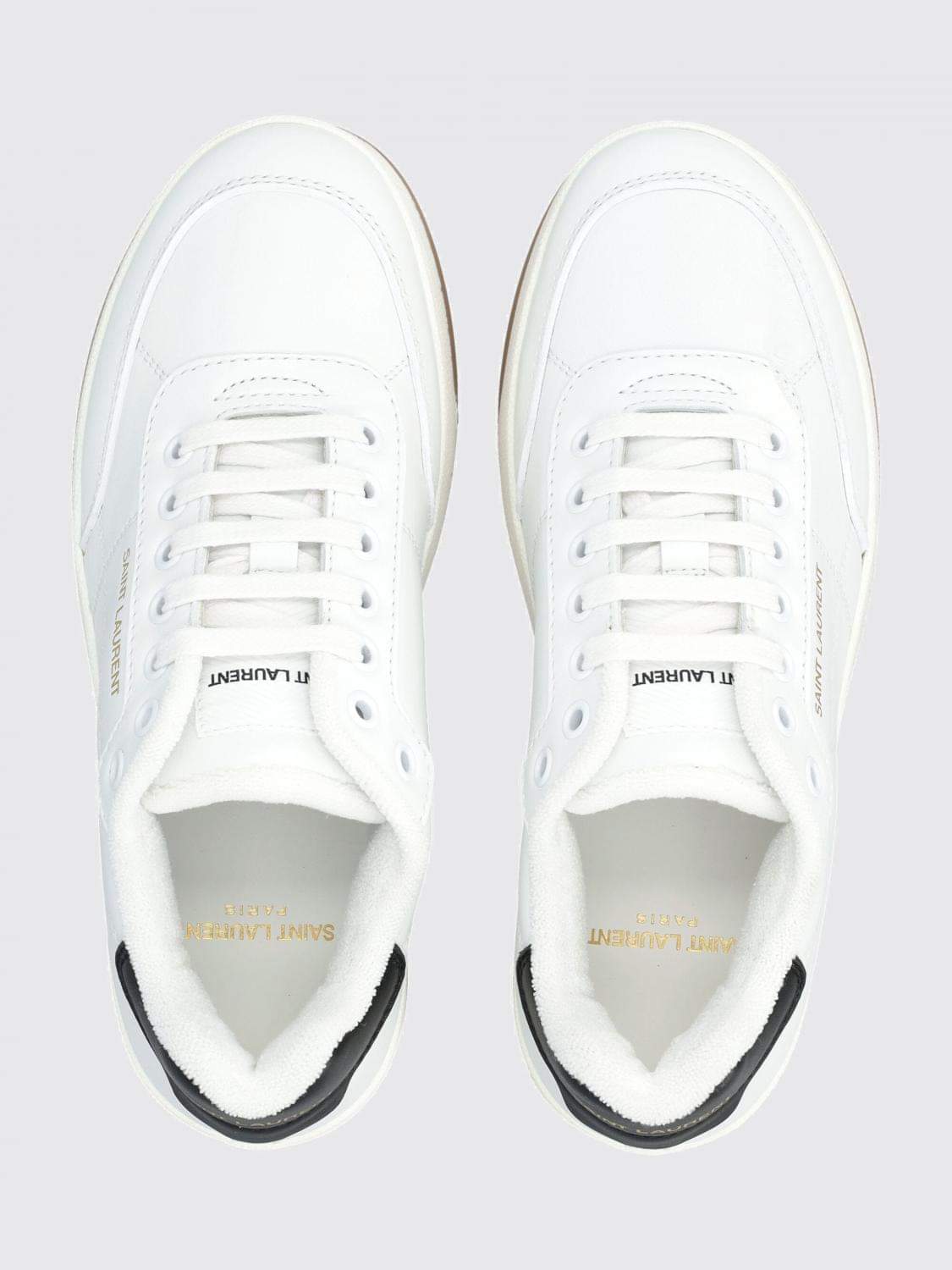 Saint Laurent Women Sl/61 Saint Laurent Leather Sneakers SAINT LAURENT