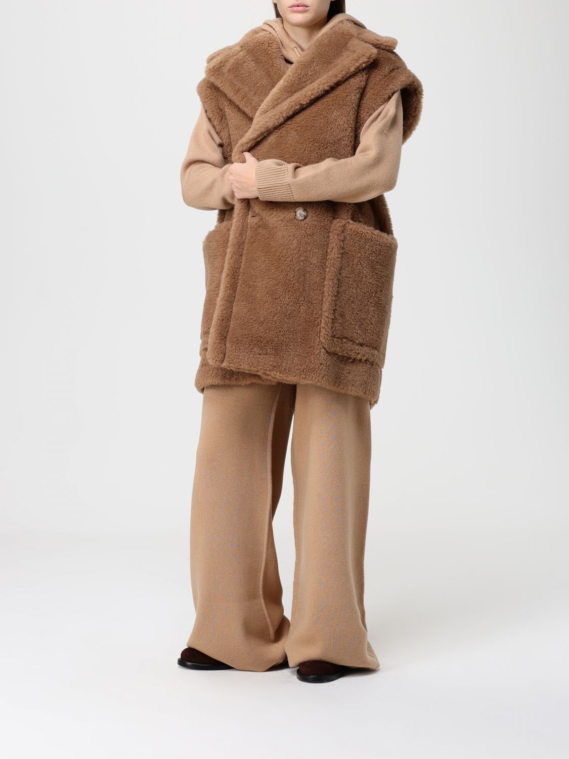 Max Mara Pants Woman Brown MAX MARA