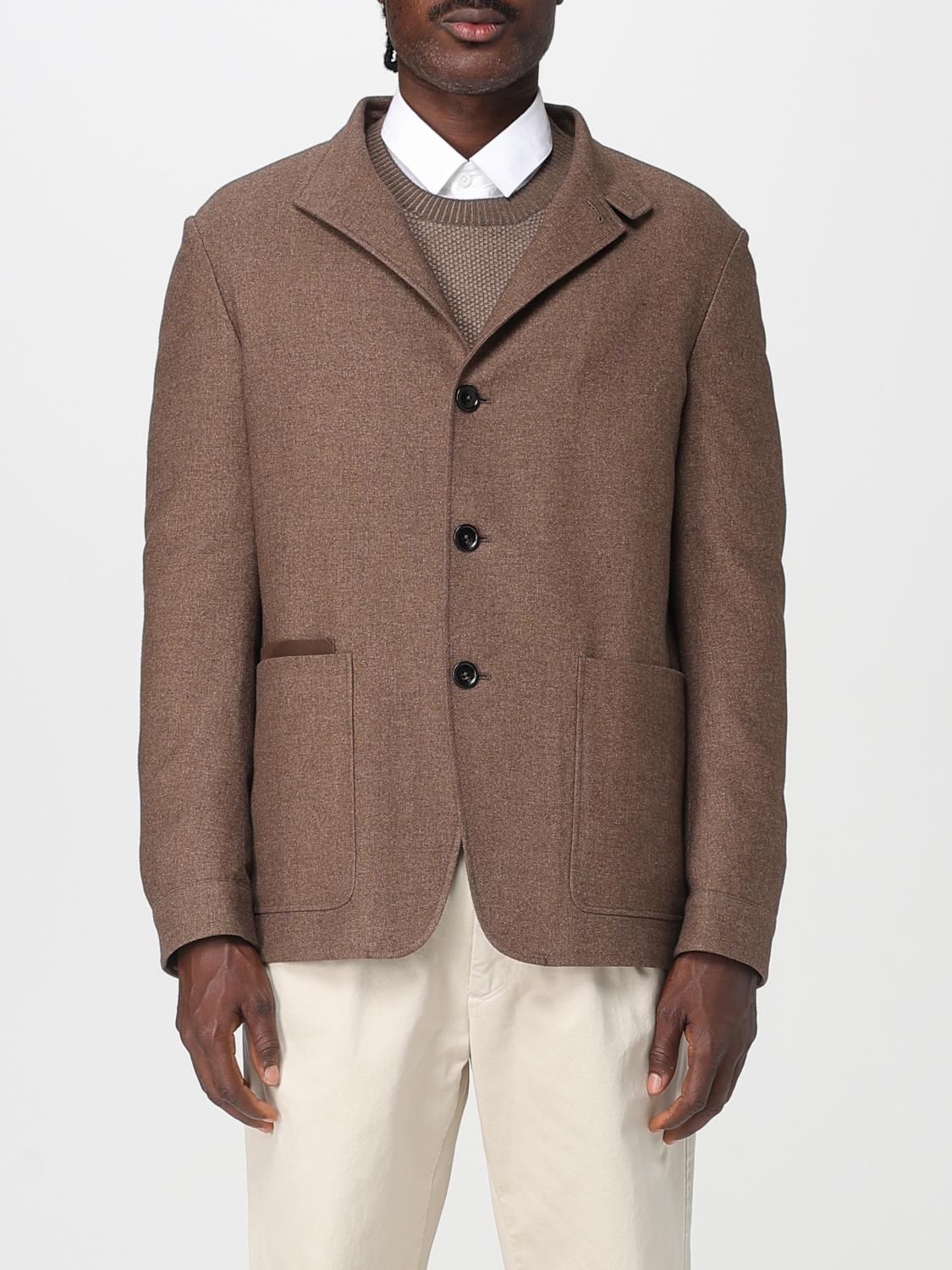 Zegna Jacket Men Brown ZEGNA