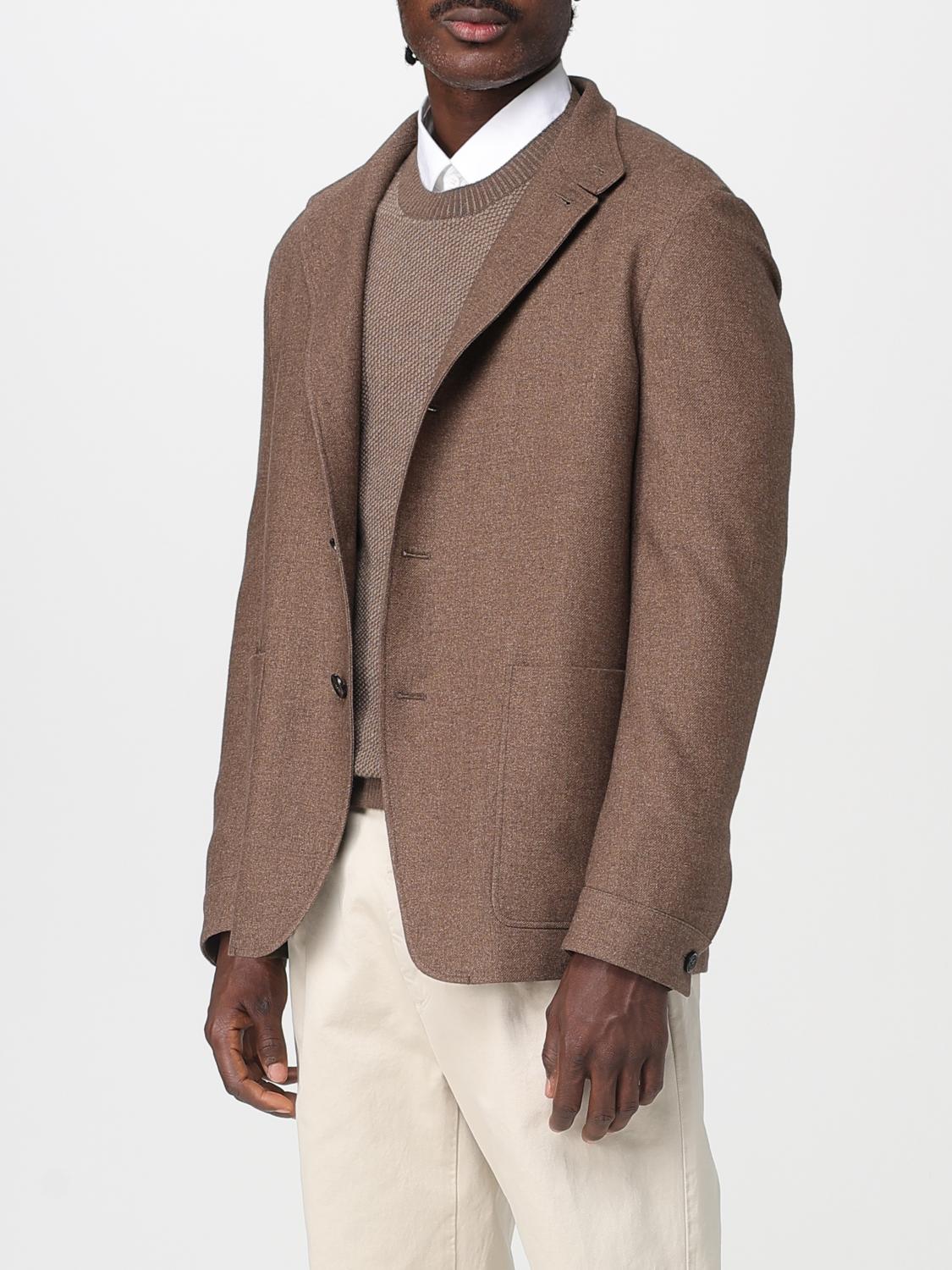 Zegna Jacket Men Brown ZEGNA