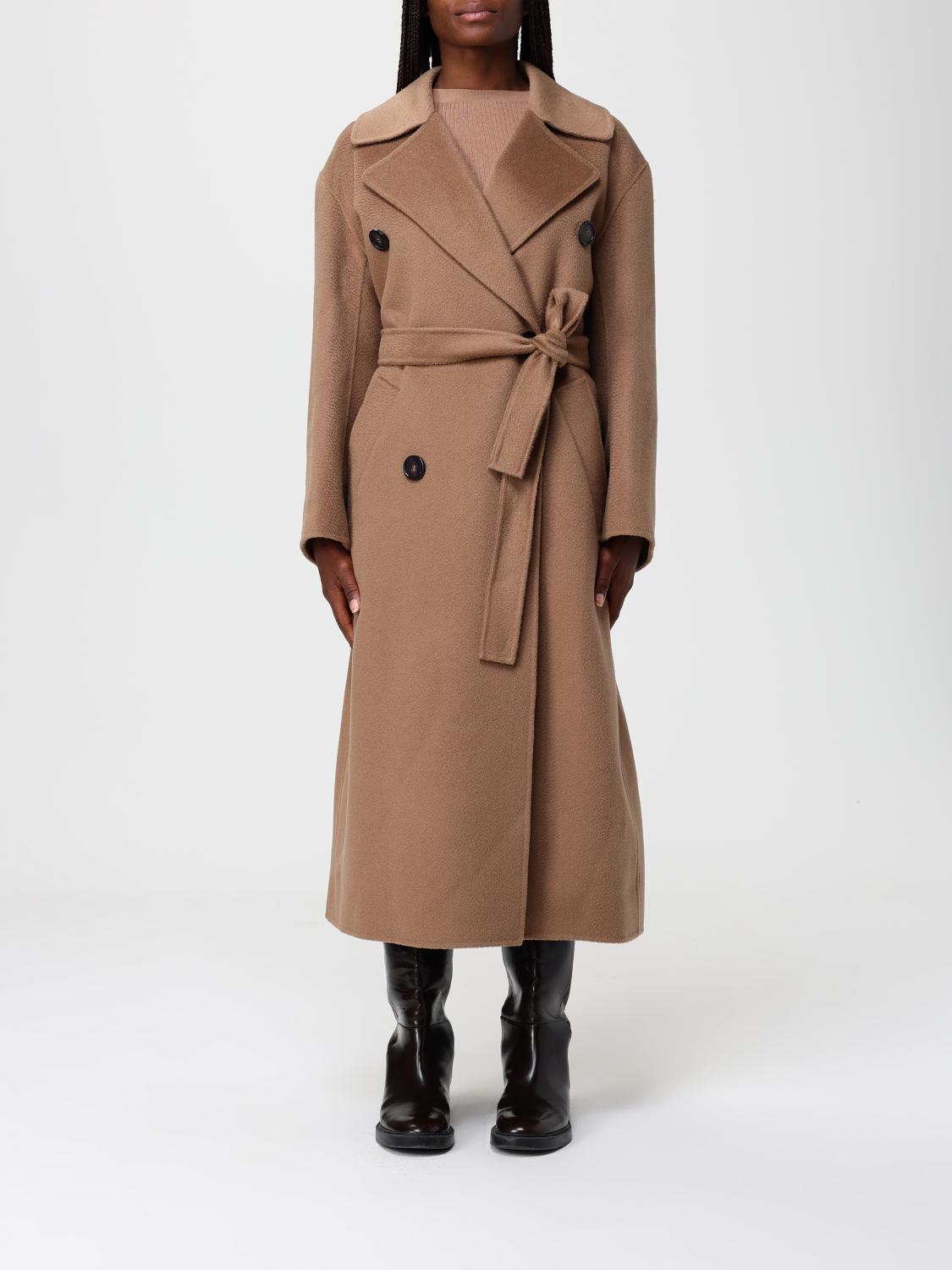 Max Mara Coat Woman Brown MAX MARA