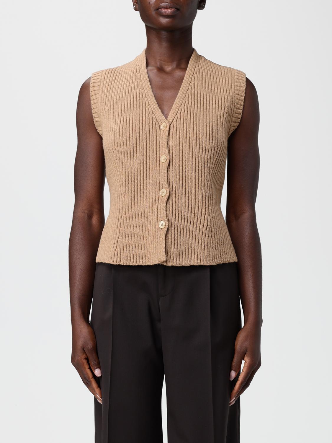 Max Mara Waistcoat Woman Camel MAX MARA