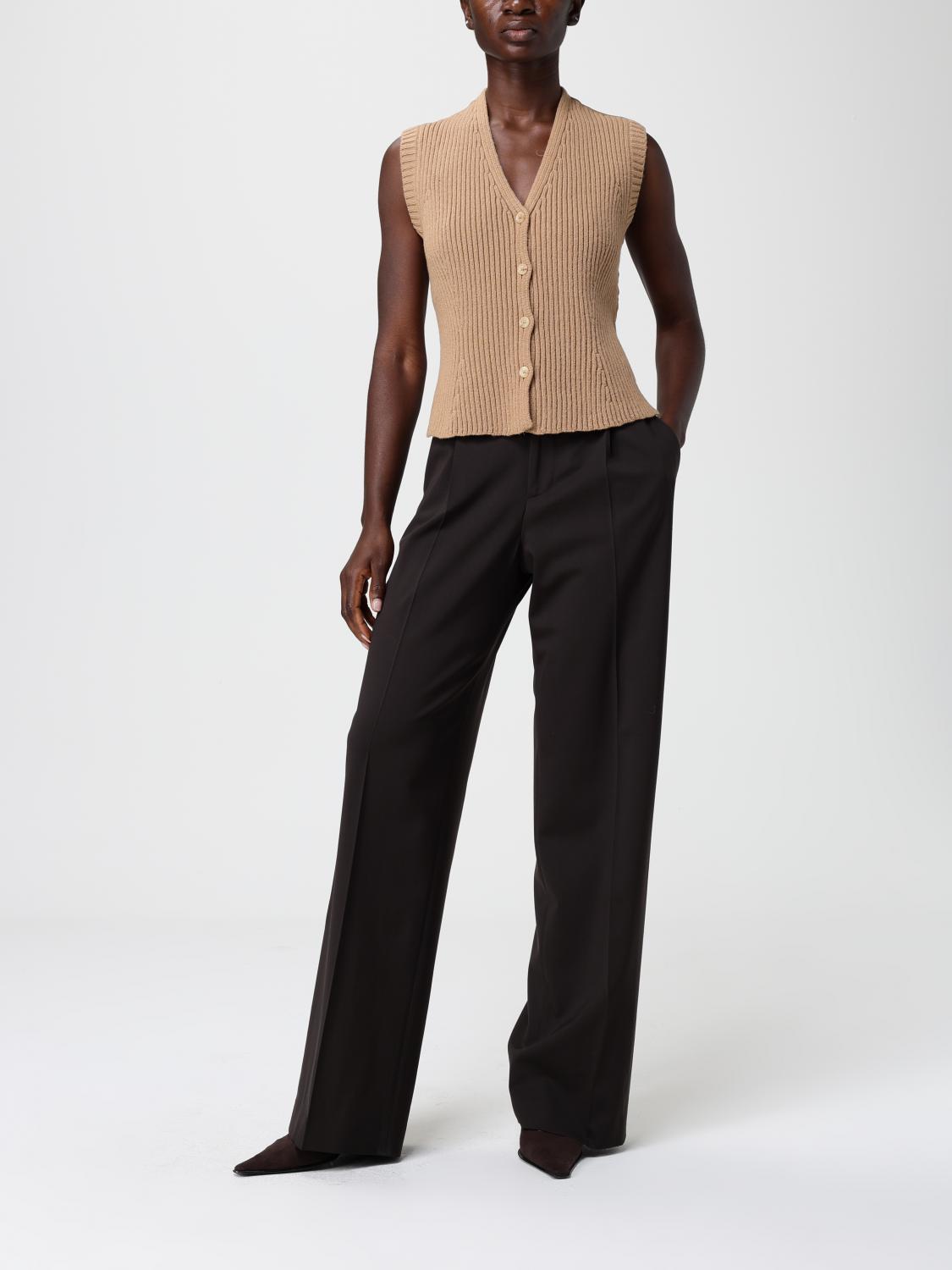 Max Mara Waistcoat Woman Camel MAX MARA