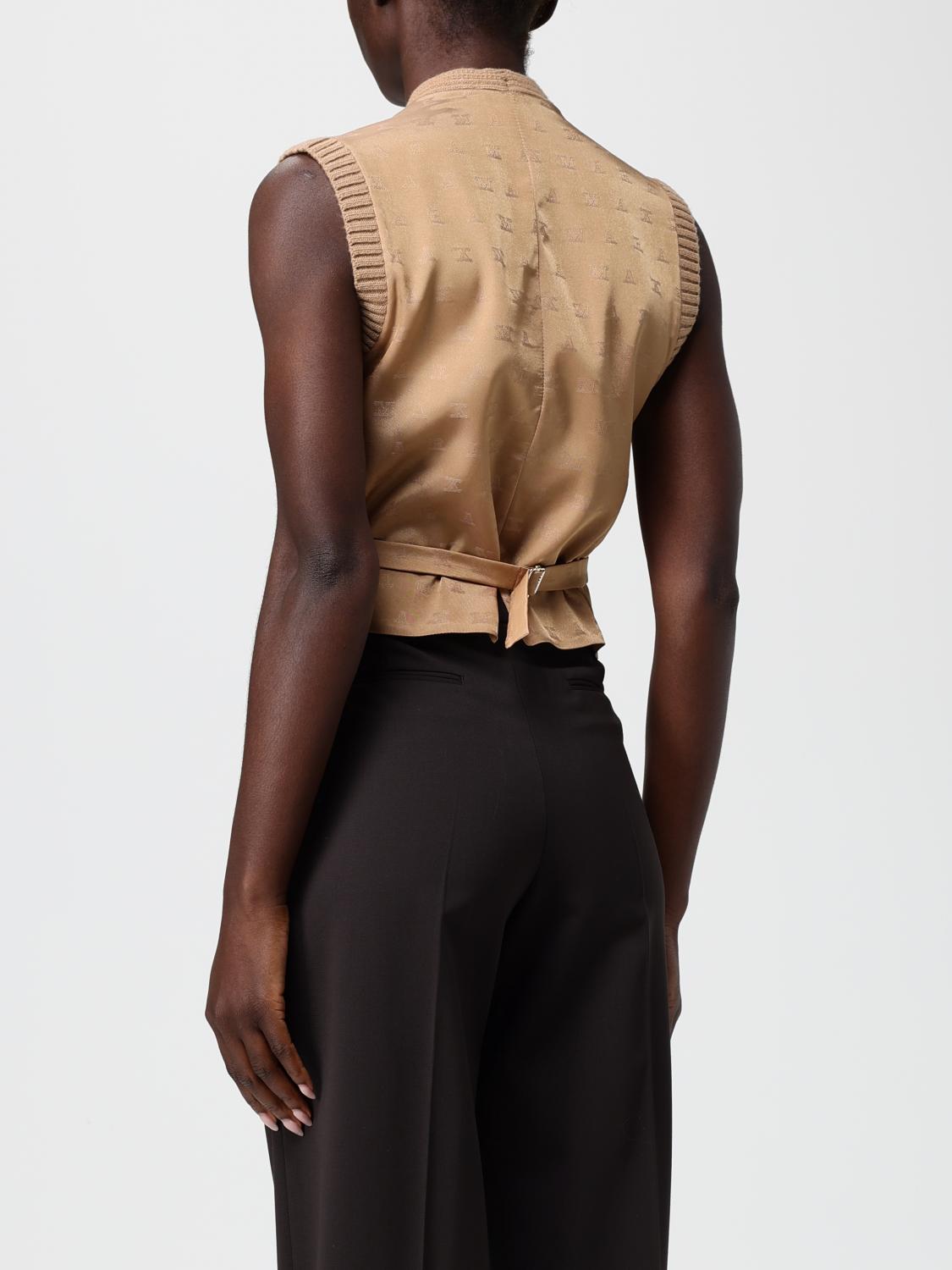 Max Mara Waistcoat Woman Camel MAX MARA