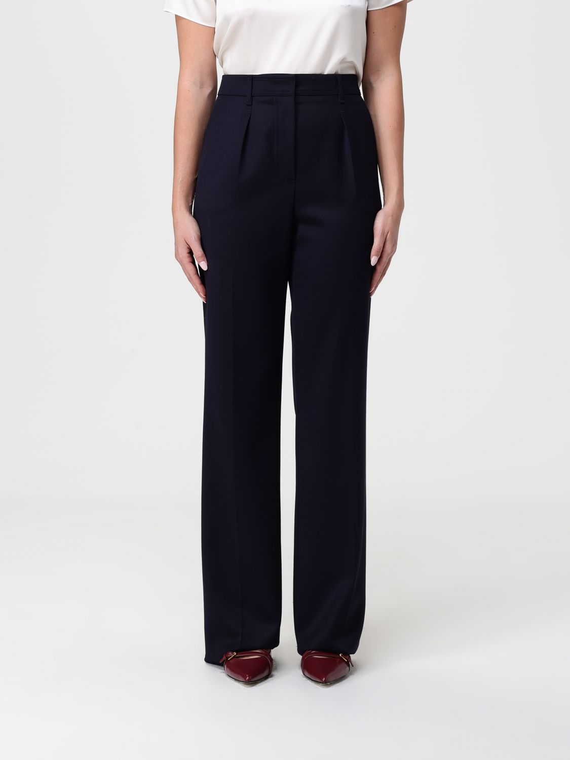 Max Mara Pants Woman Blue MAX MARA