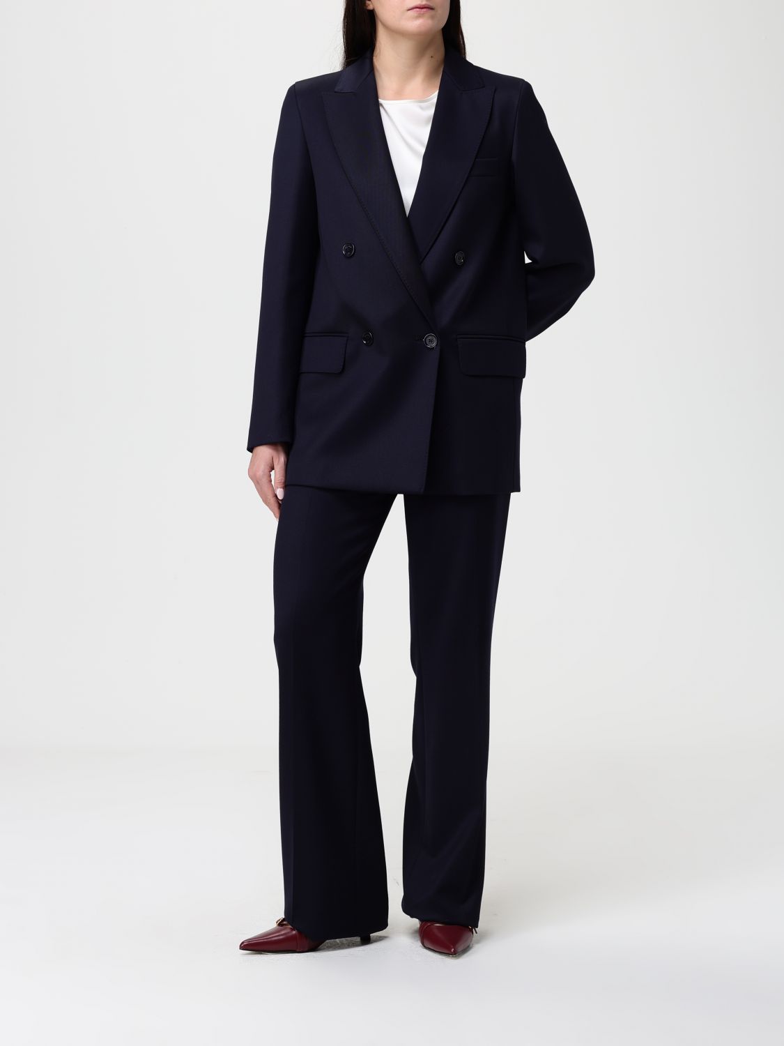 Max Mara Pants Woman Blue MAX MARA