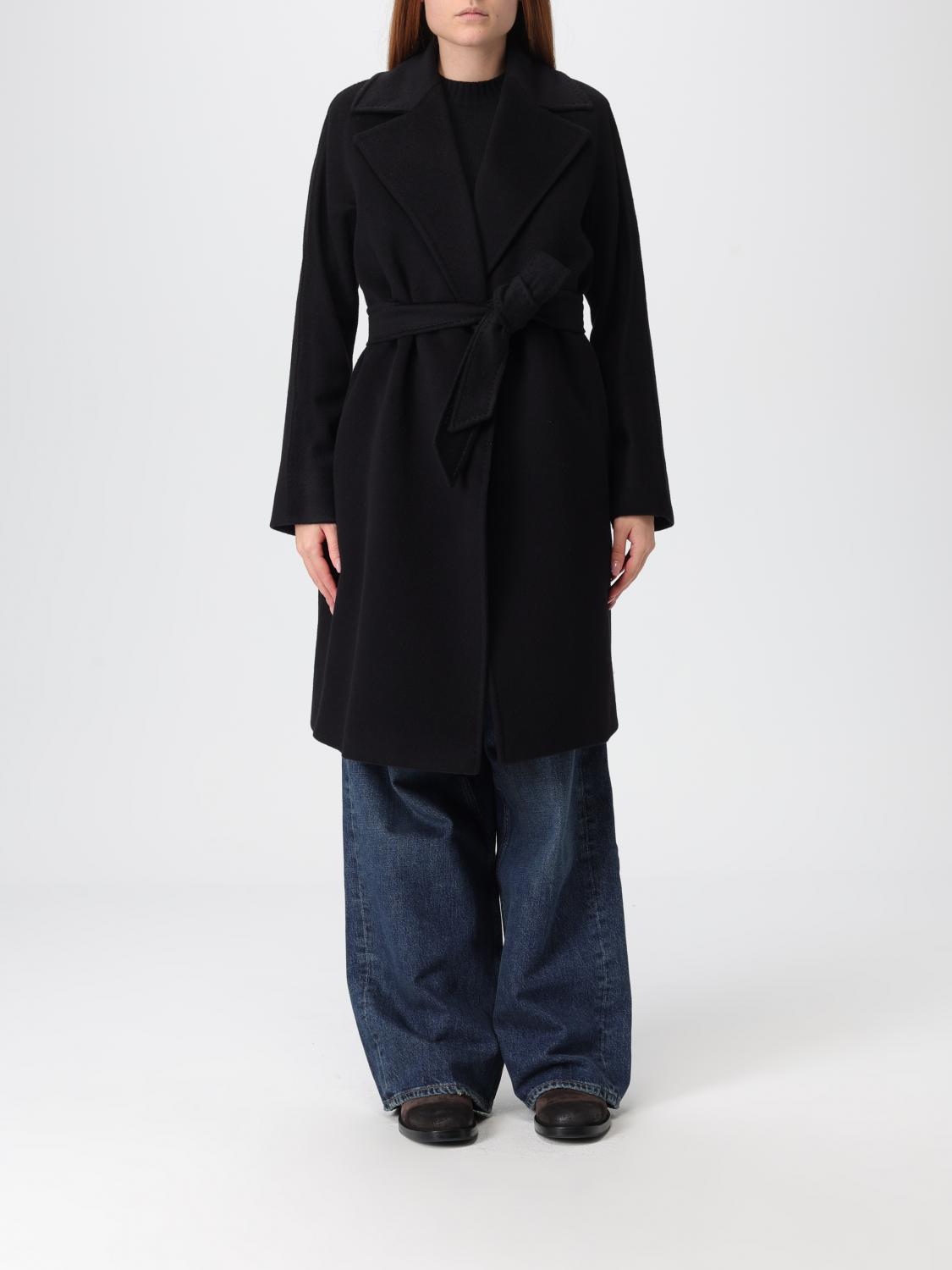 Max Mara Coat Woman Black MAX MARA