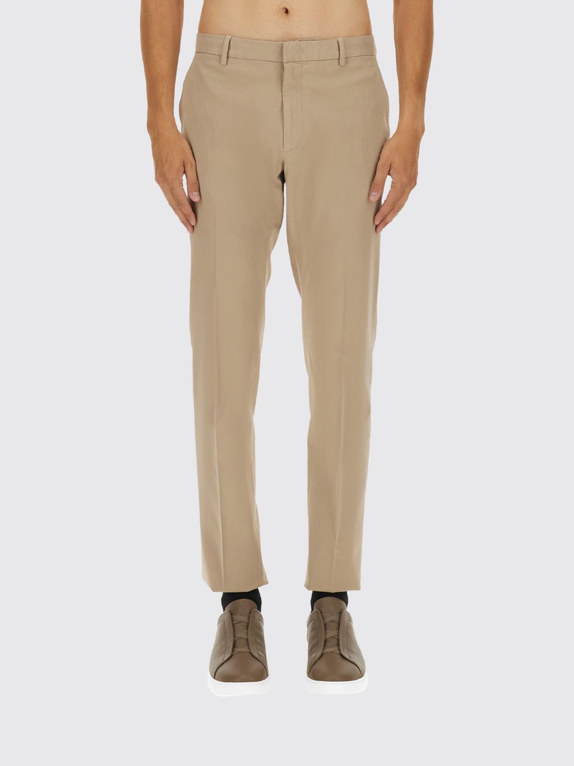 Zegna Pants Men Beige ZEGNA