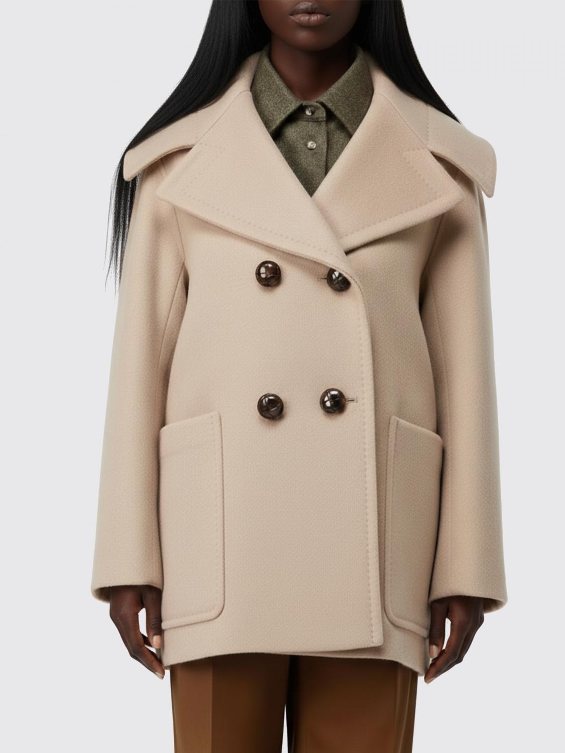 Max Mara Coat Woman Dark MAX MARA
