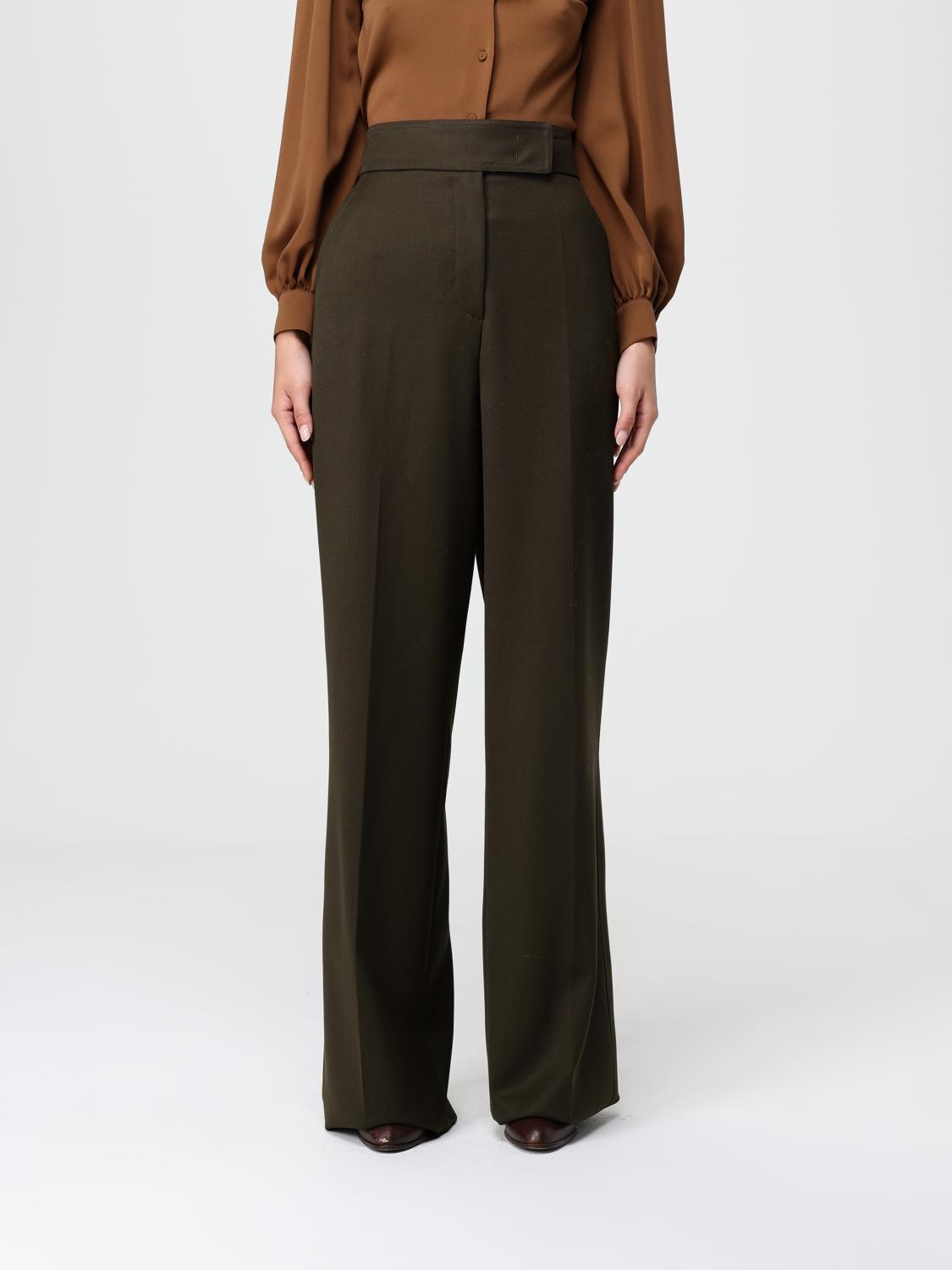 Max Mara Pants Woman Moss Green MAX MARA