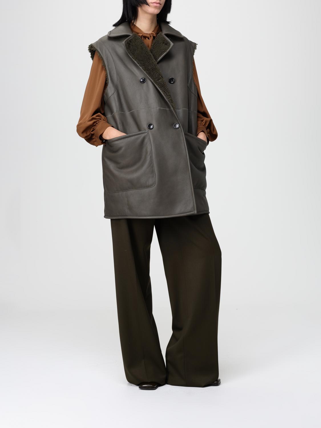 Max Mara Pants Woman Moss Green MAX MARA