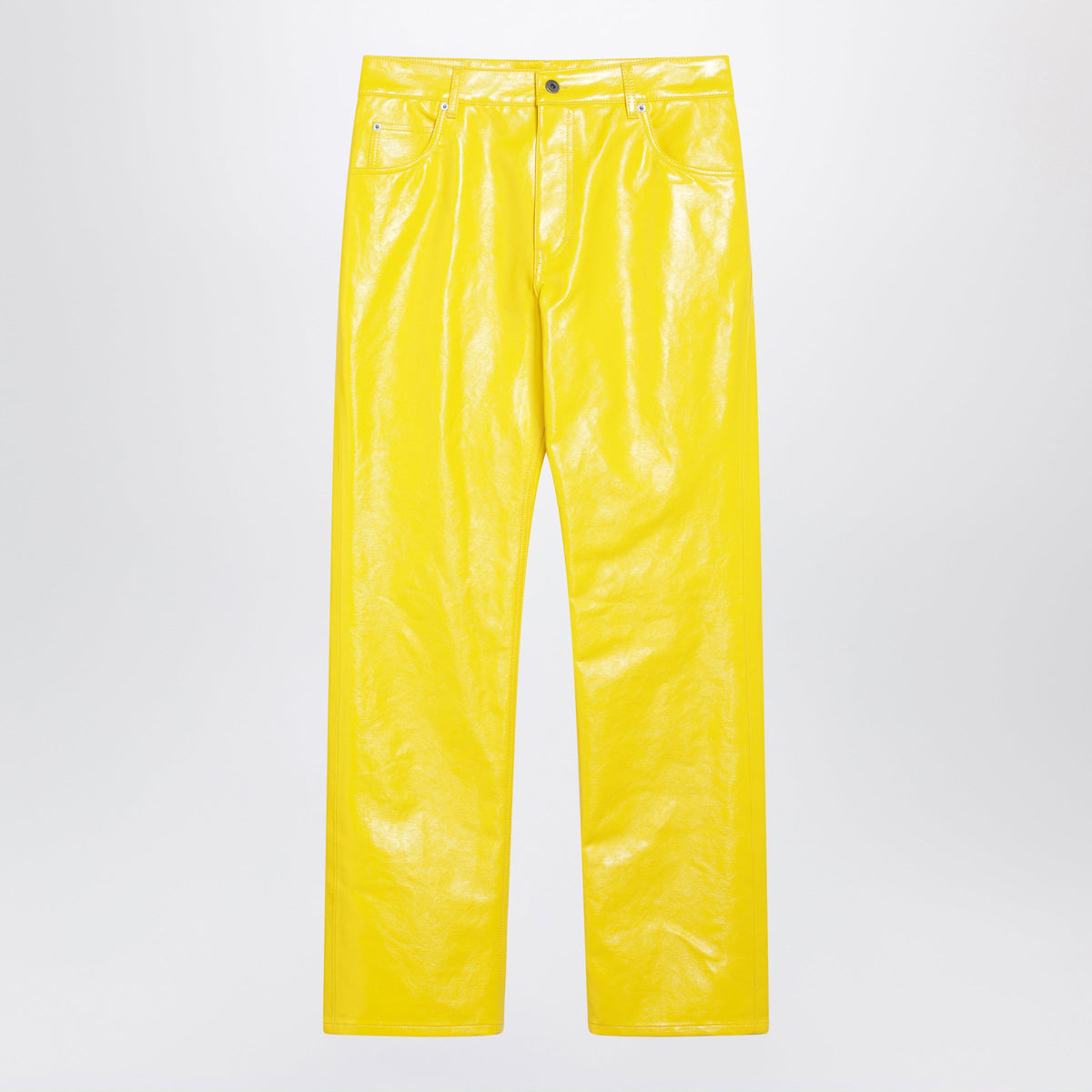 Loewe Yellow Cotton Blend Trousers Men LOEWE